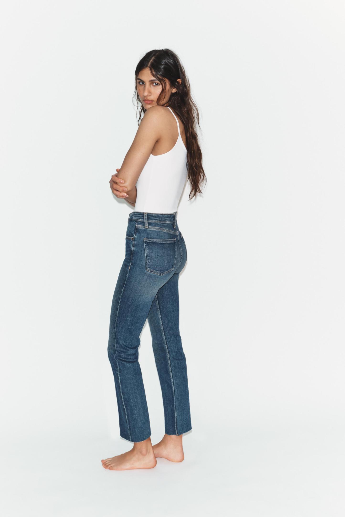 Ankle-Length Flare Jeans