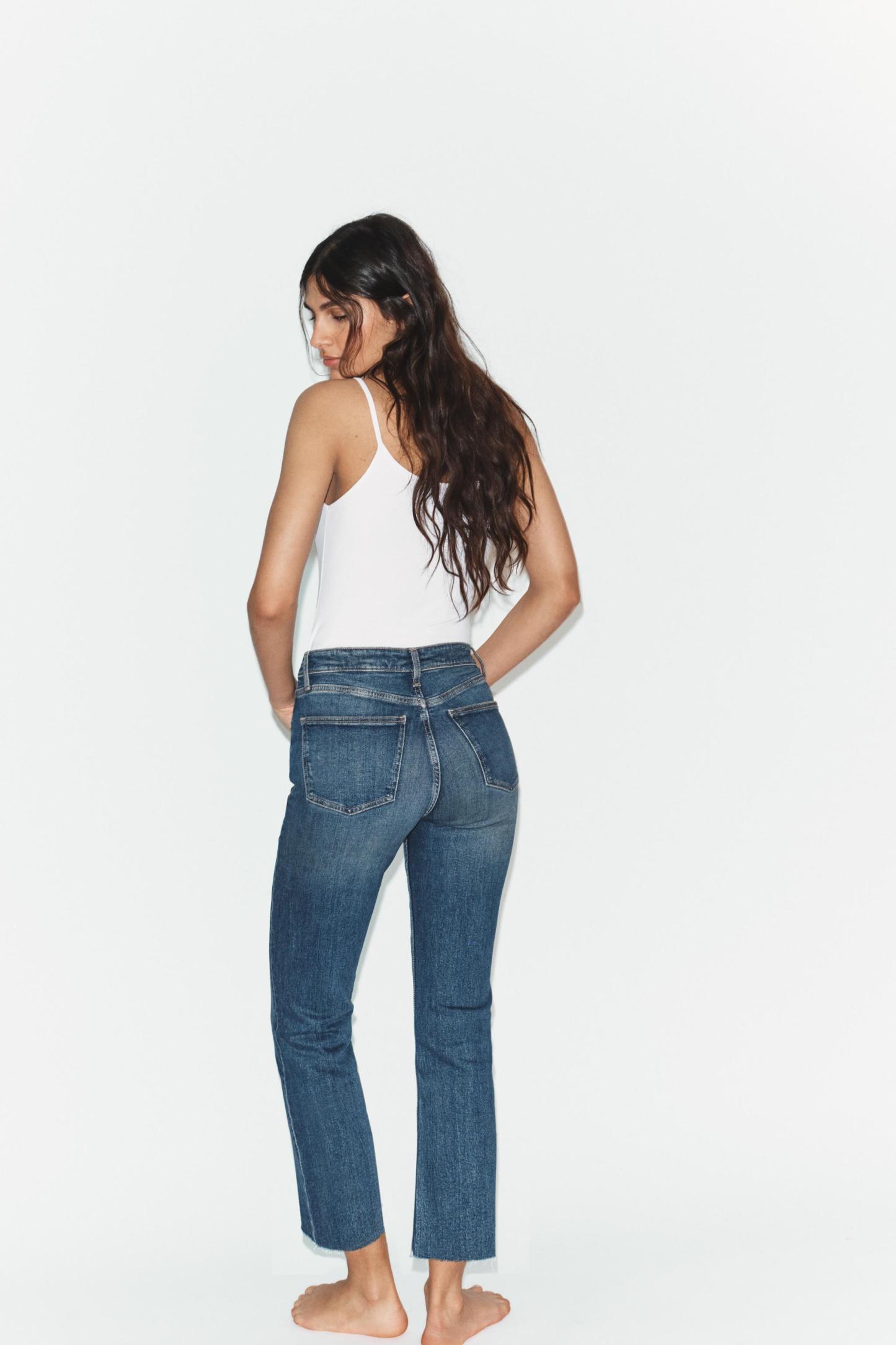 Ankle-Length Flare Jeans
