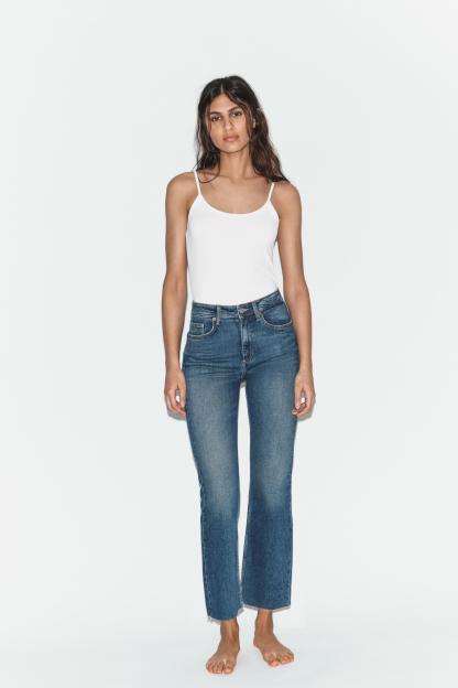 Ankle-Length Flare Jeans