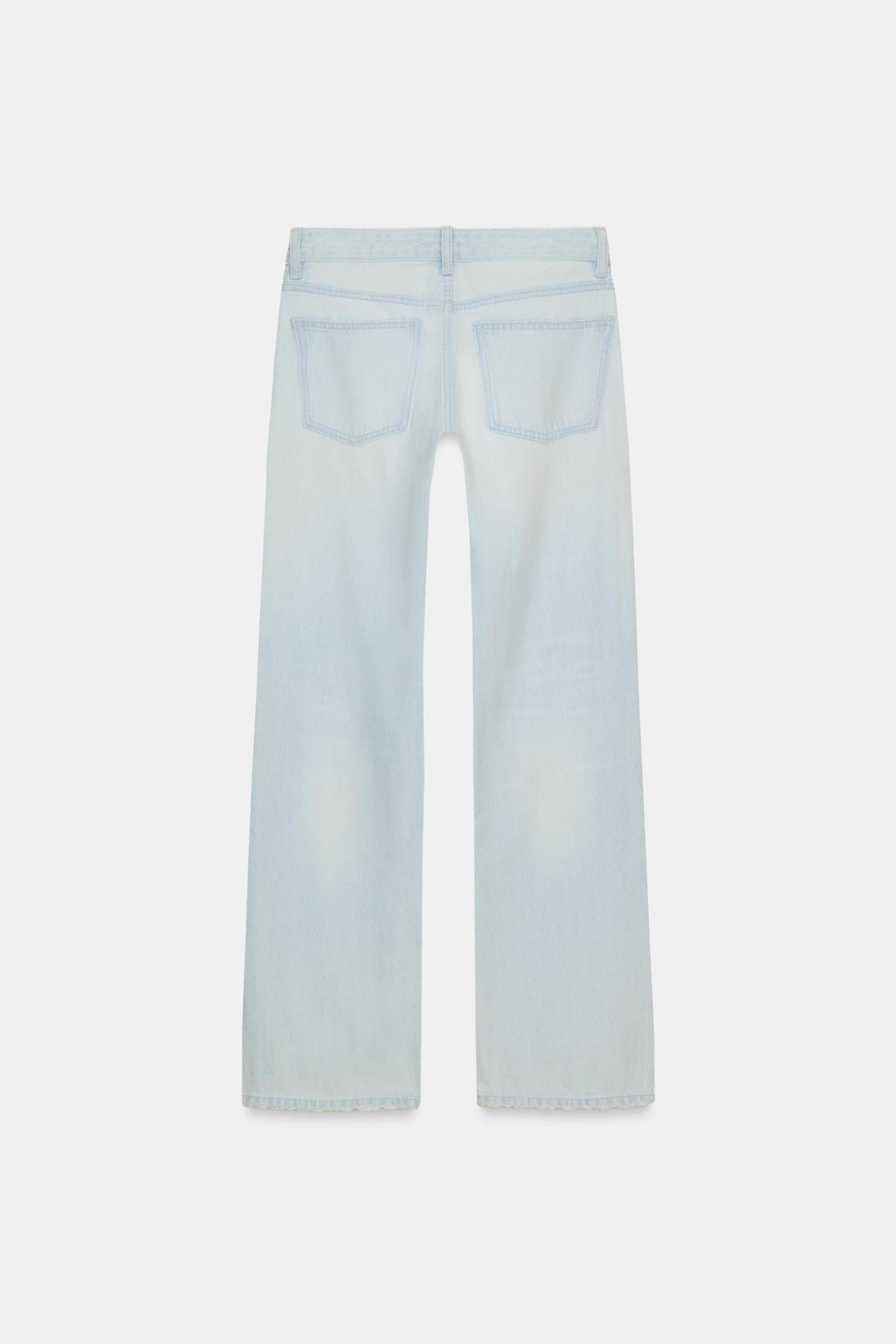 Signature Low-Rise Wide Leg Jeans
