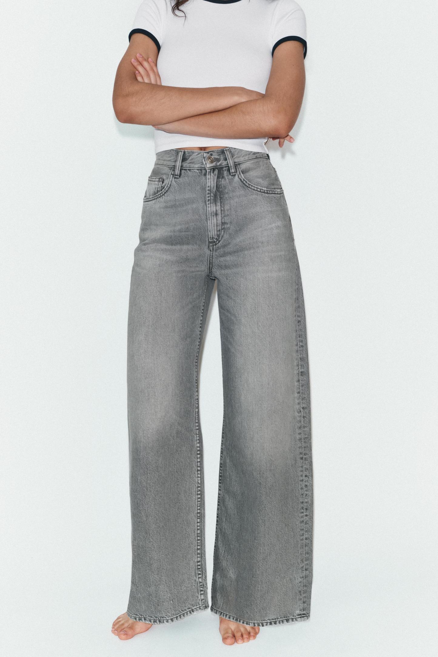 Premium High-Waist Wide Leg Jeans