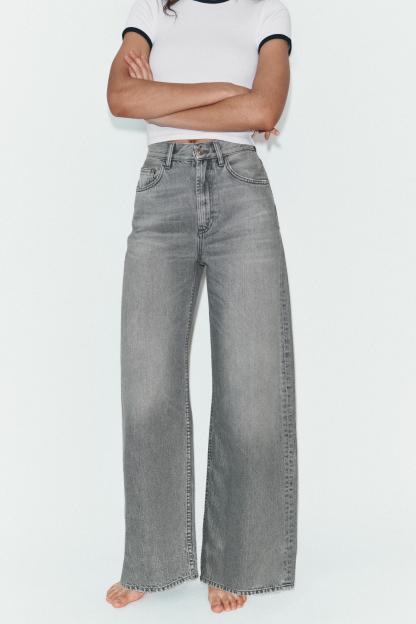 Premium High-Waist Wide Leg Jeans