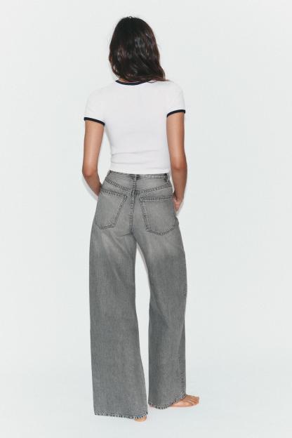 Premium High-Waist Wide Leg Jeans