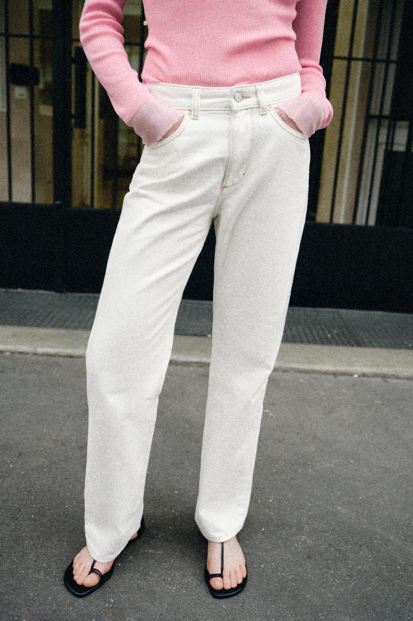 Effortless High-Waist Straight Jeans
