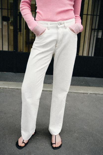 Effortless High-Waist Straight Jeans