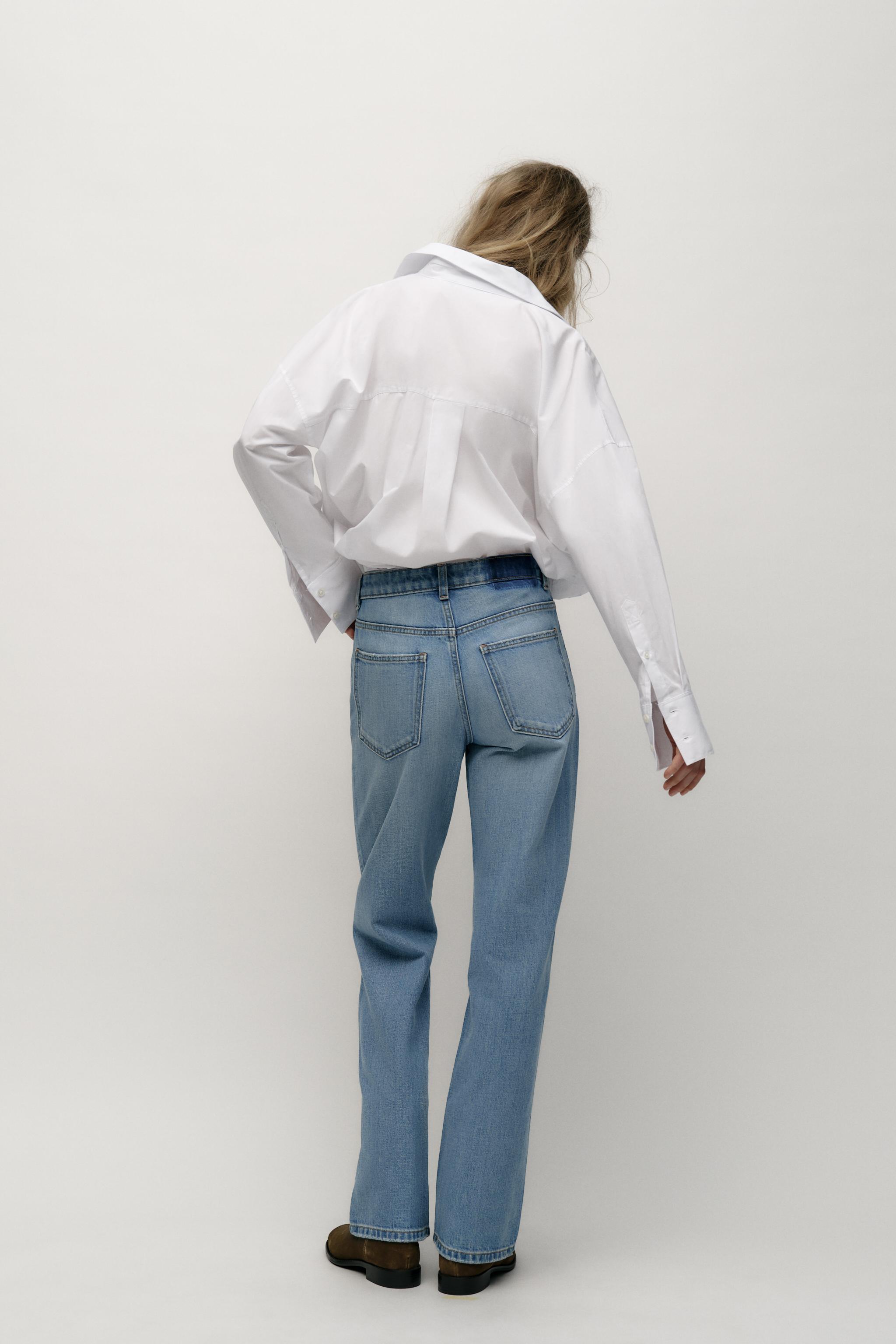 Relaxed High-Waist Straight Leg Jeans