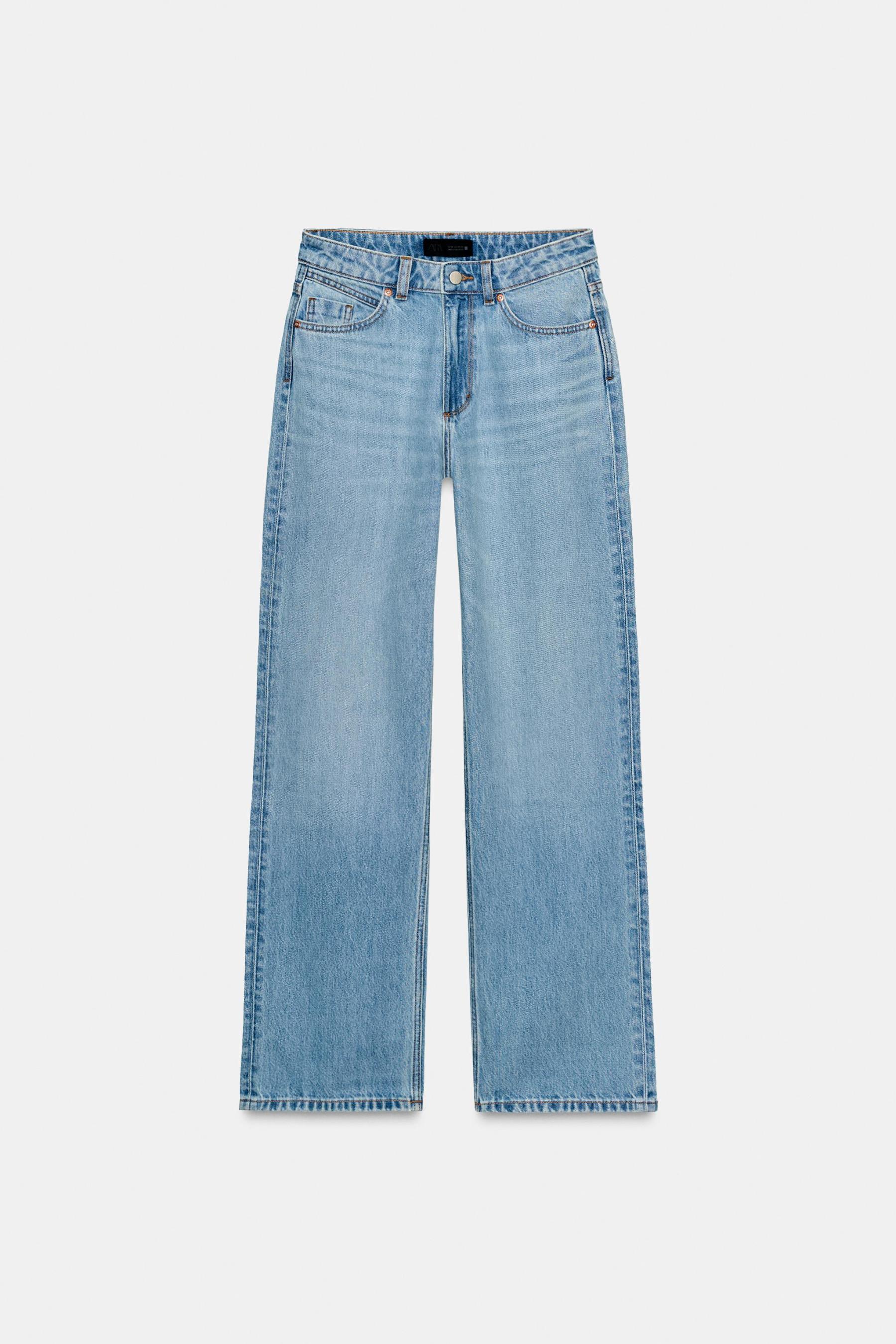 Relaxed High-Waist Straight Leg Jeans