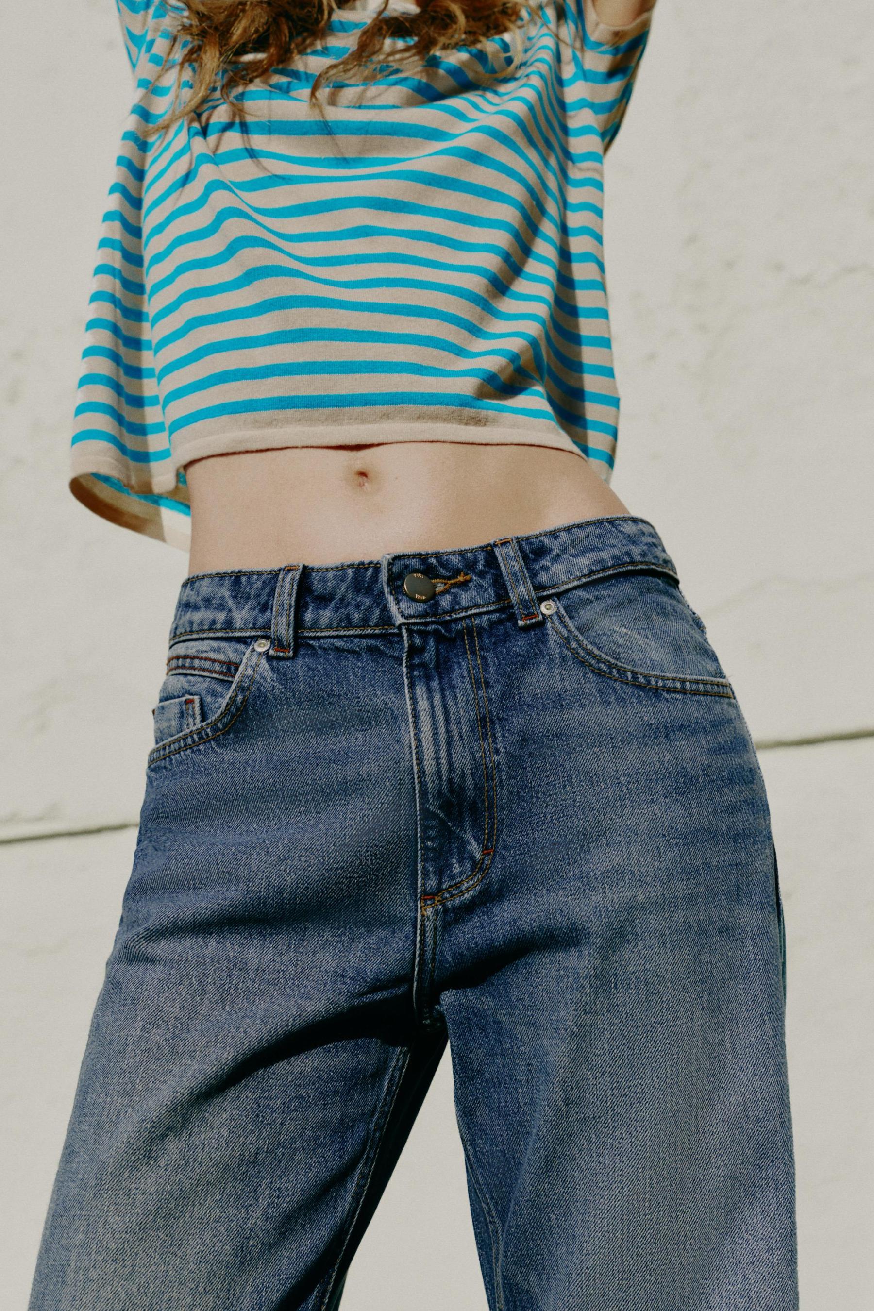 Long Length High-Waist Straight Jeans