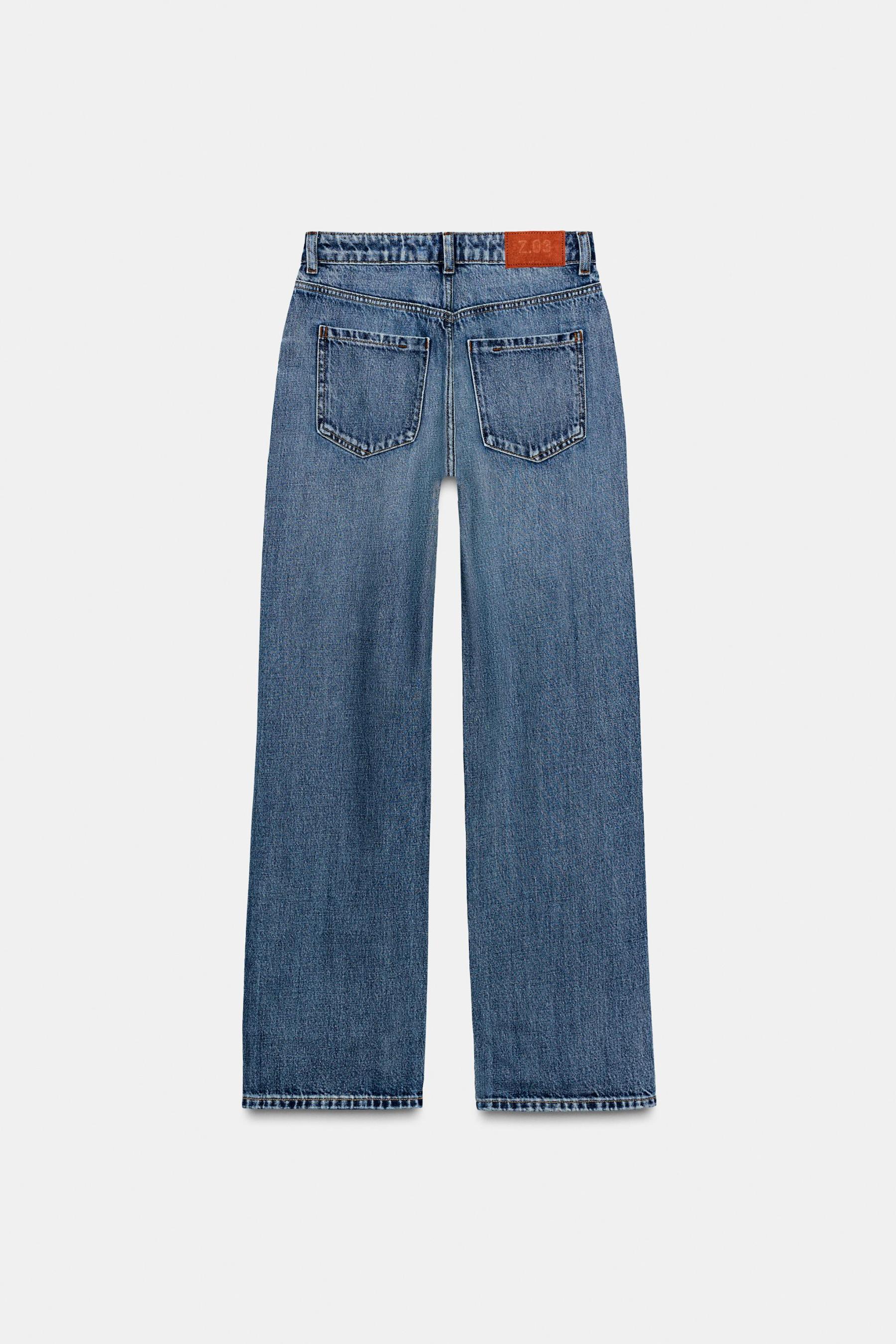 Long Length High-Waist Straight Jeans