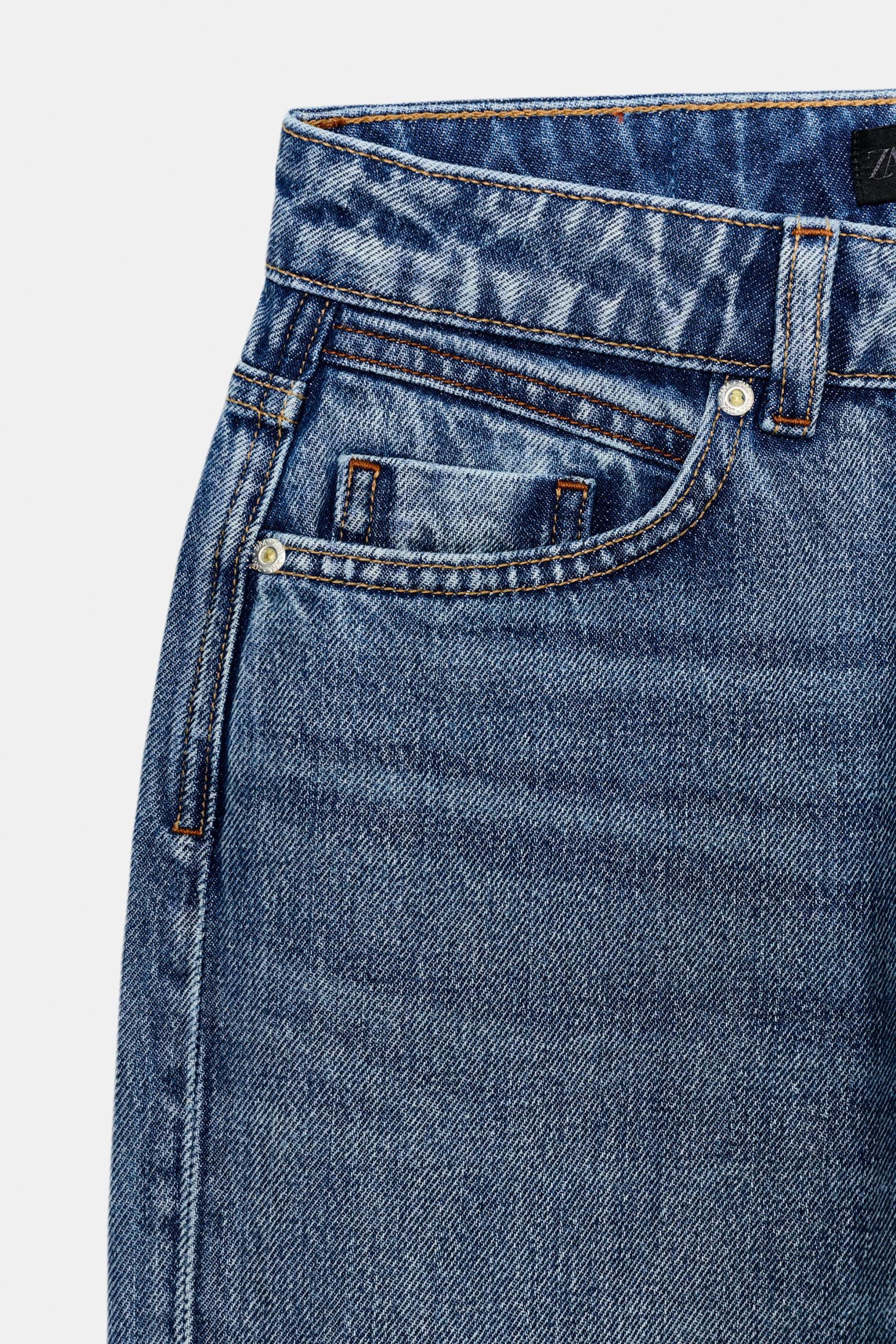 Long Length High-Waist Straight Jeans
