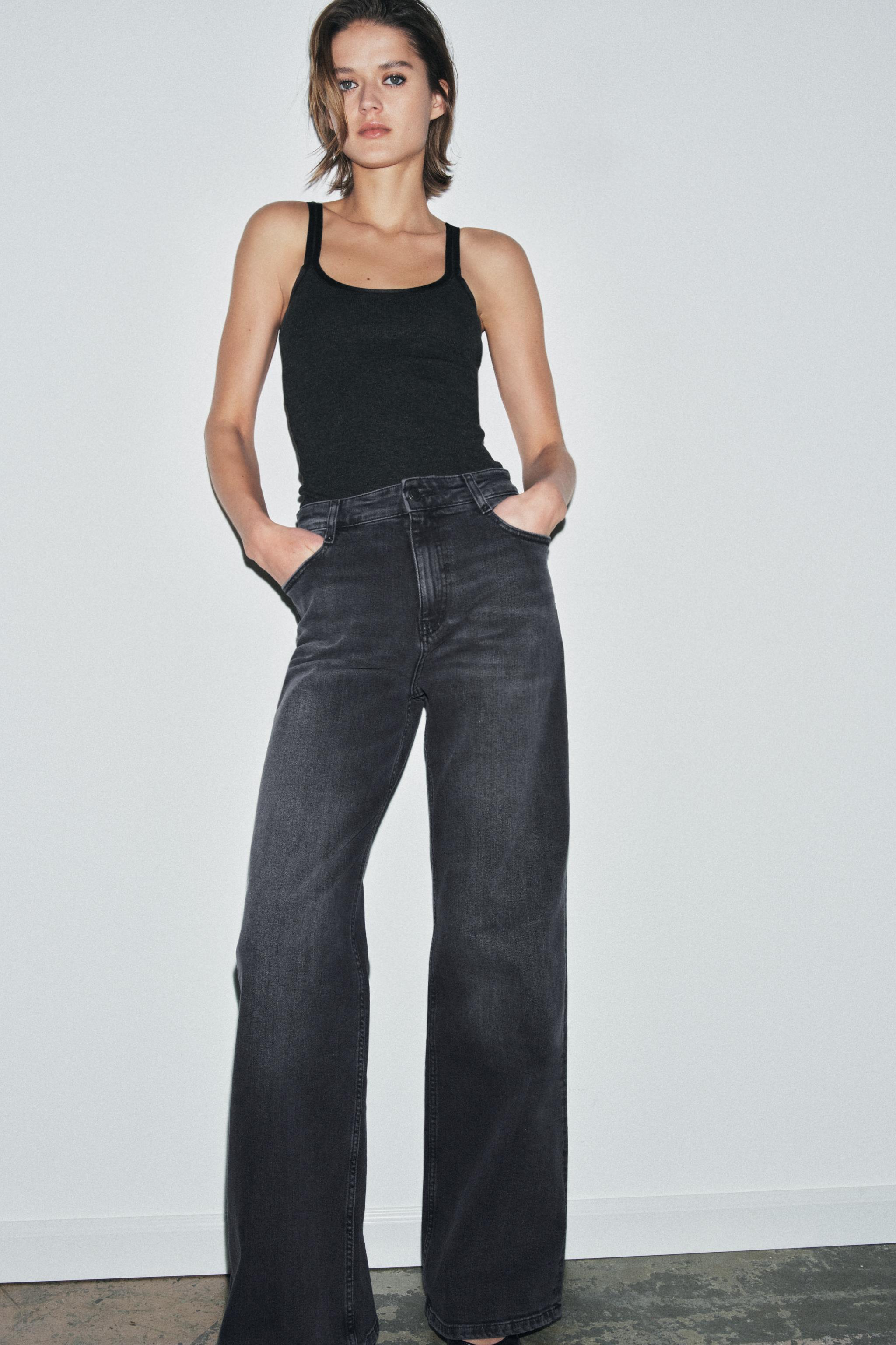 Premium Wide Leg High-Waist Jeans