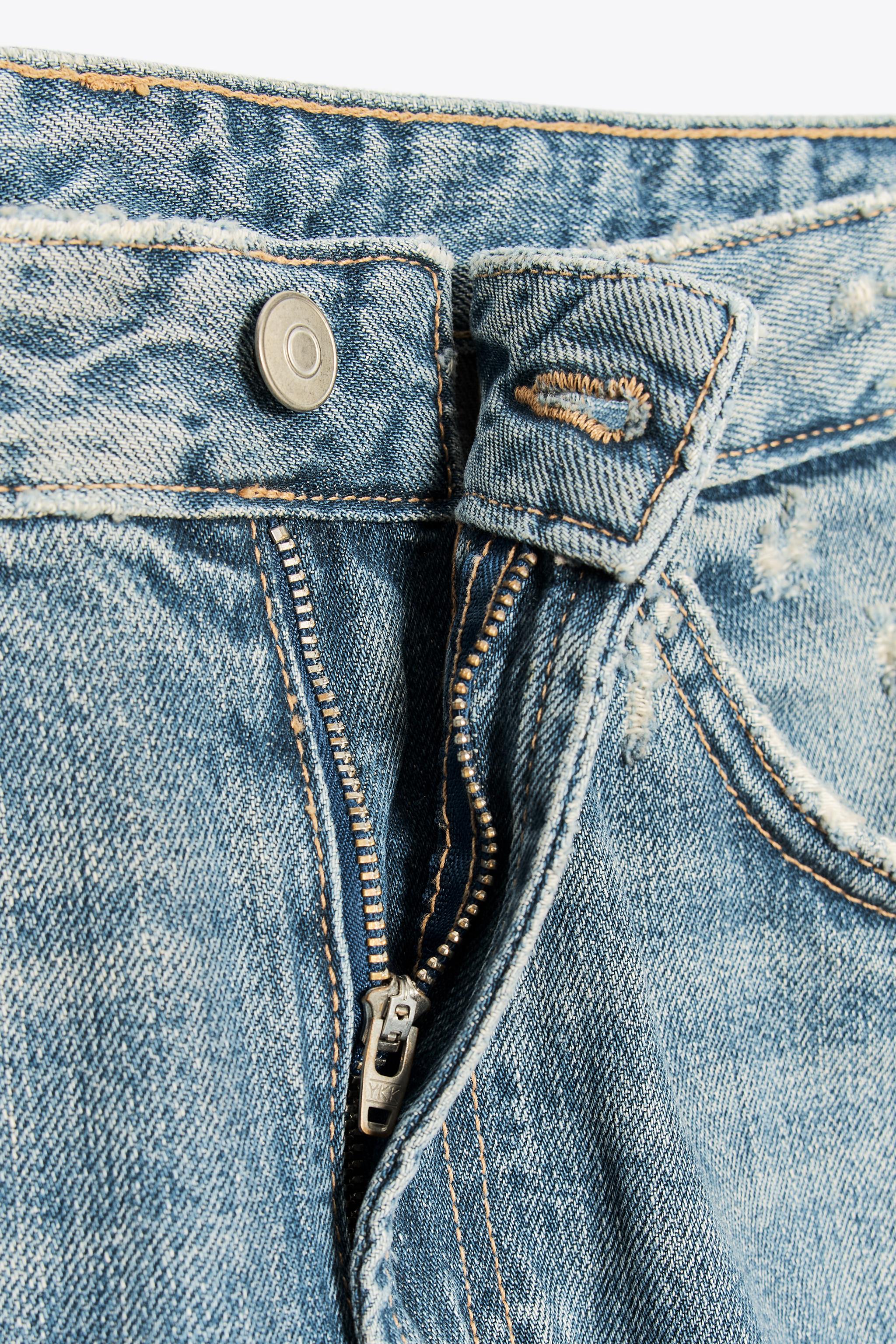 Cuffed Baggy Mid-Waist Jeans