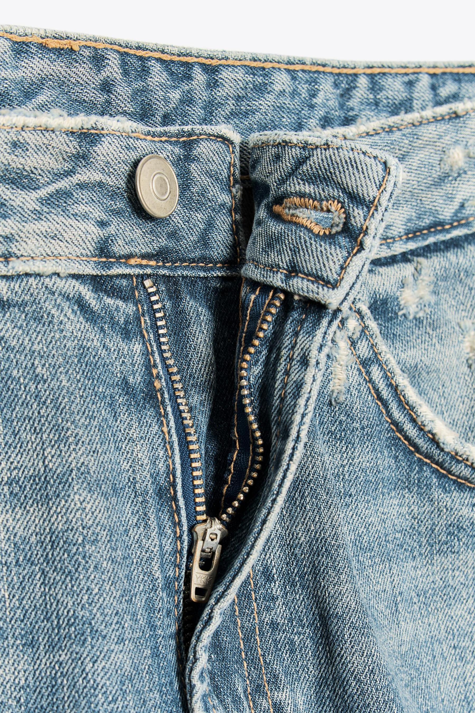 Cuffed Baggy Mid-Waist Jeans