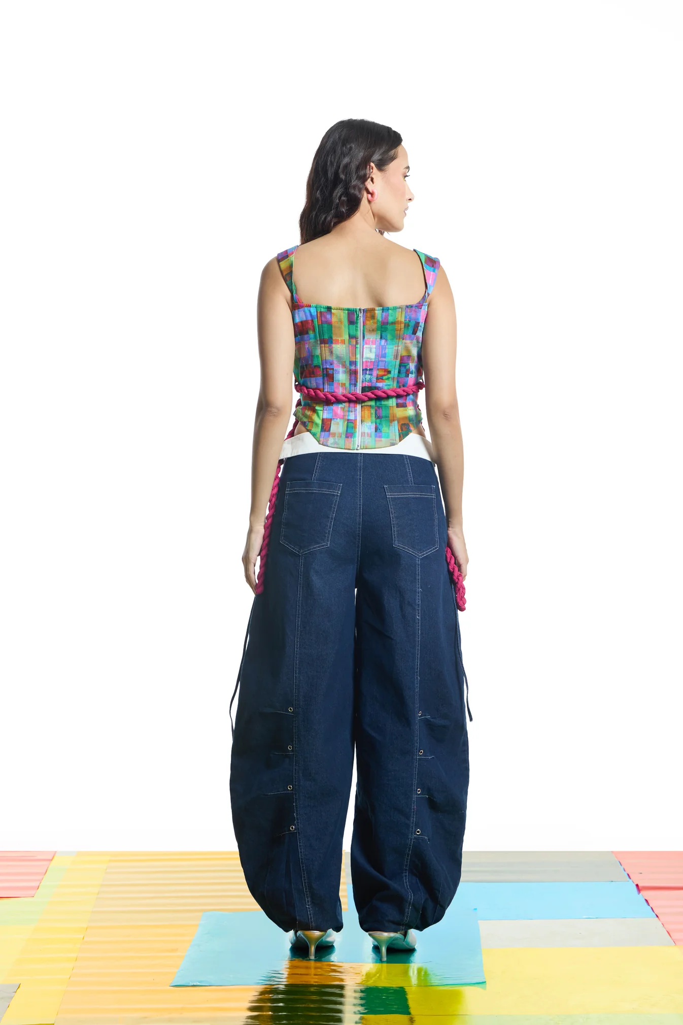 Barrel Fit Denim Jeans