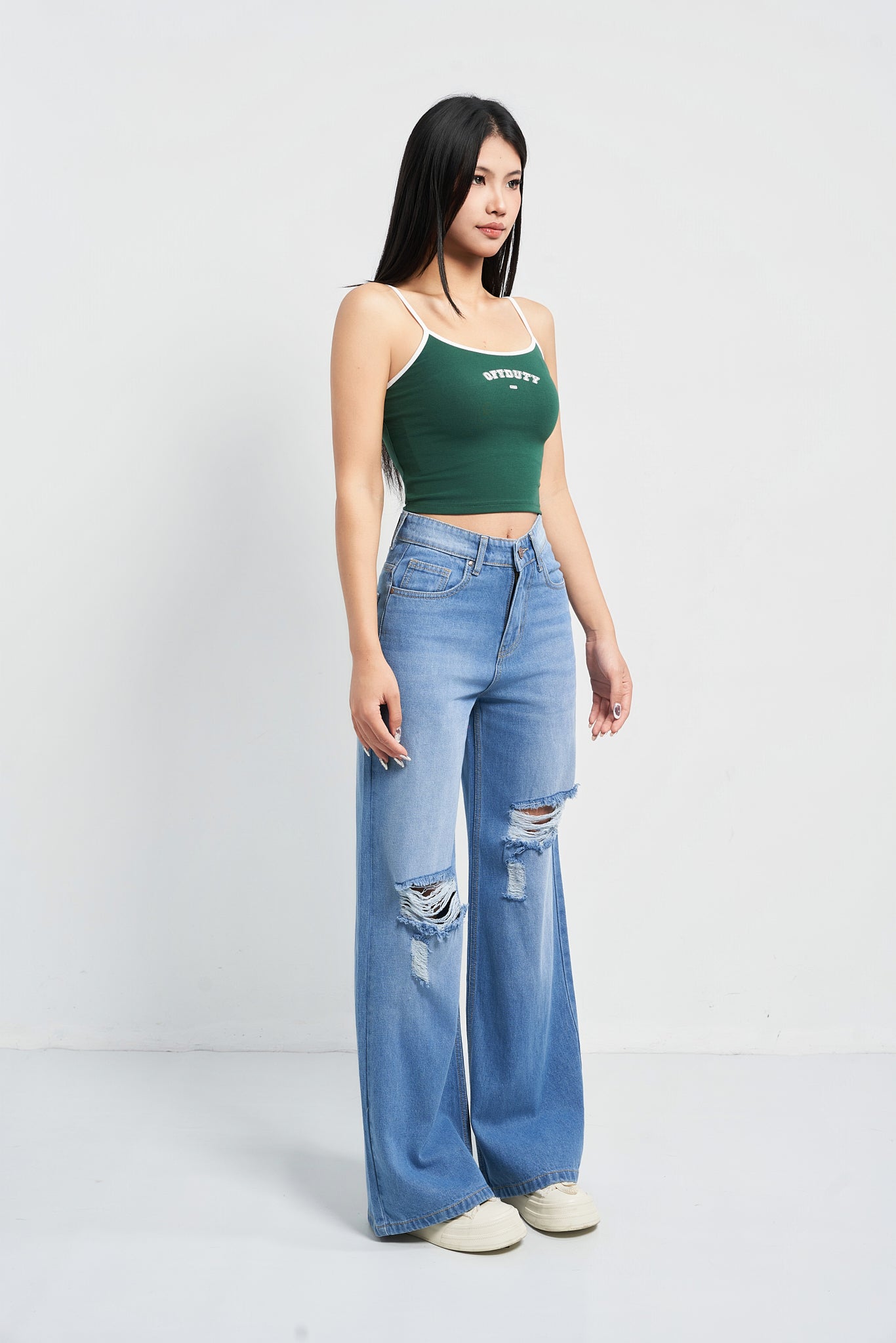 Dream Fit Wide Baggy Jeans