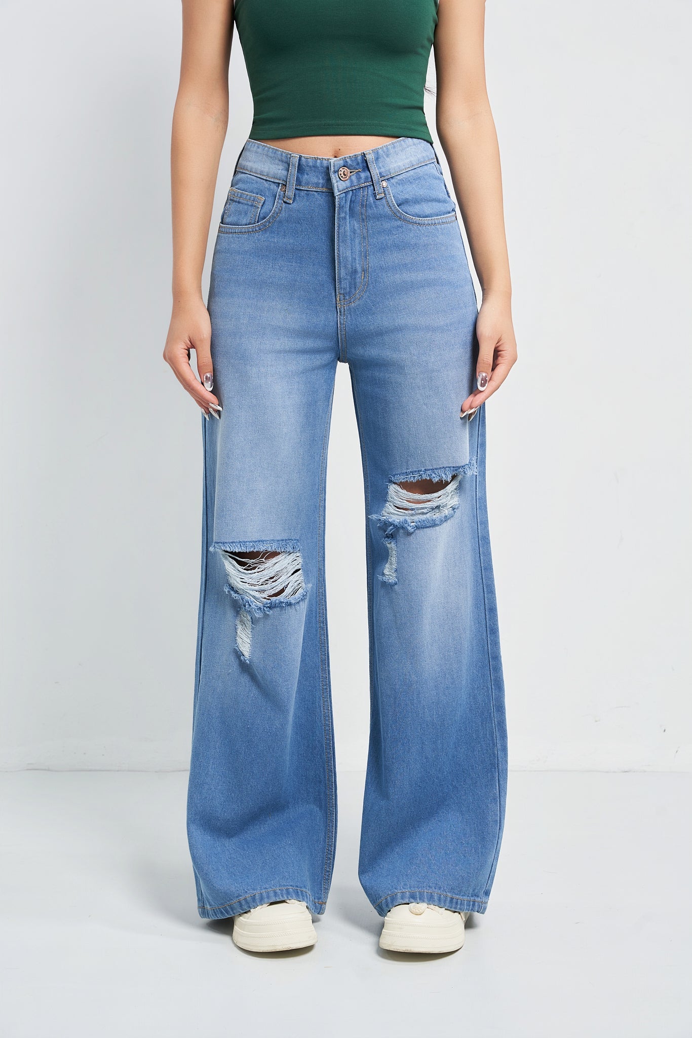 Dream Fit Wide Baggy Jeans