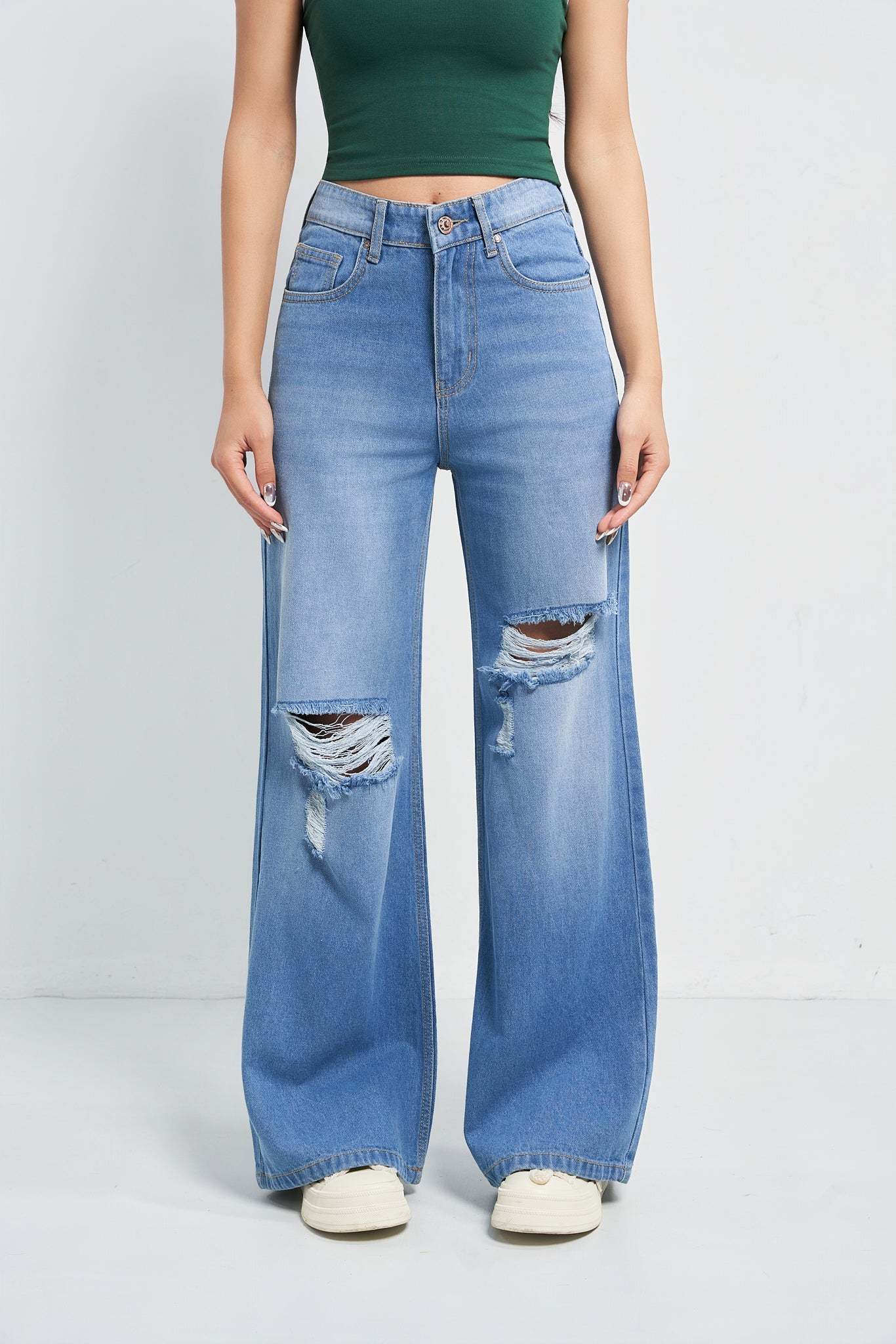 Dream Fit Wide Baggy Jeans