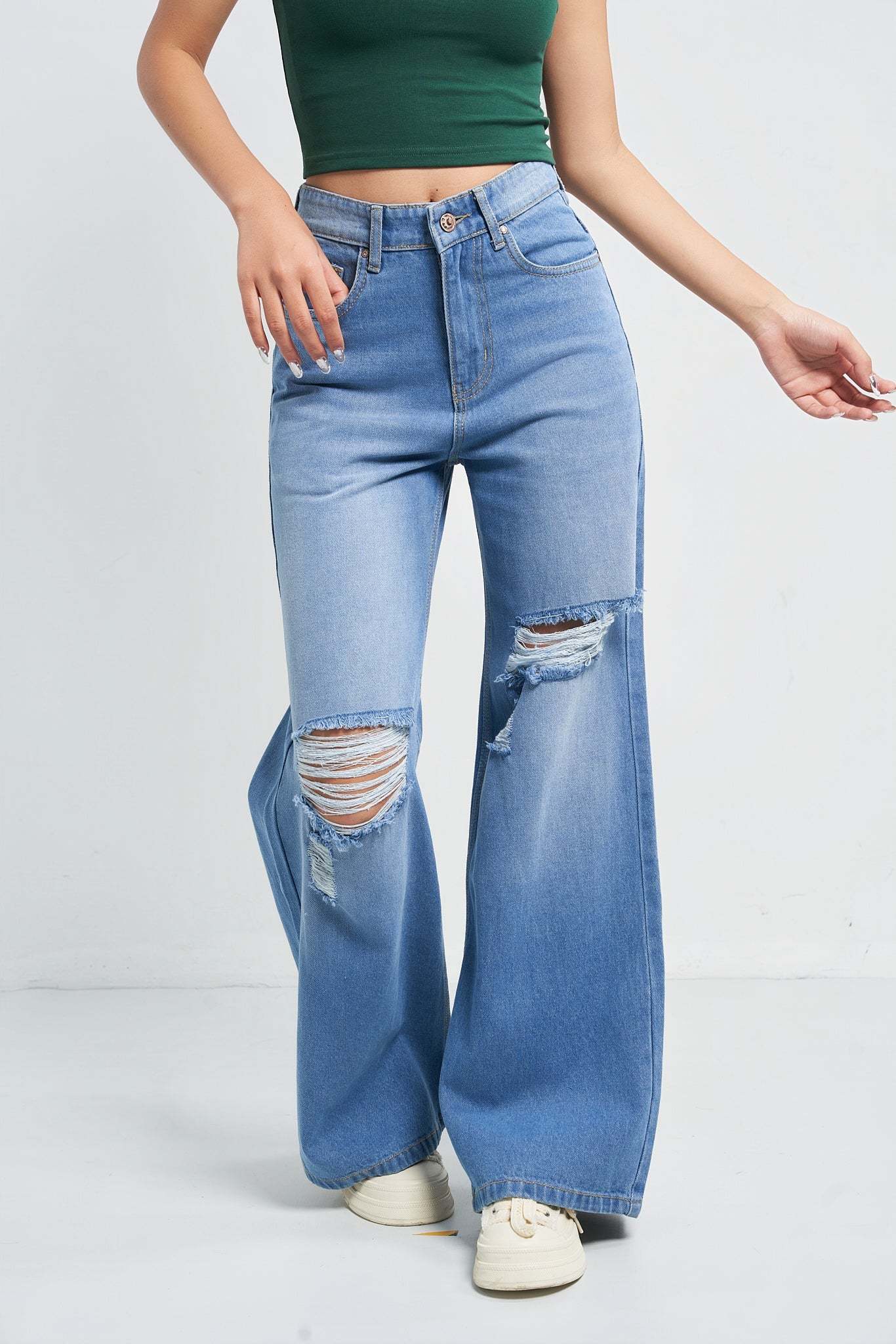 Dream Fit Wide Baggy Jeans