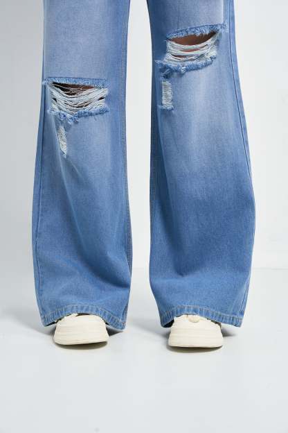 Dream Fit Wide Baggy Jeans