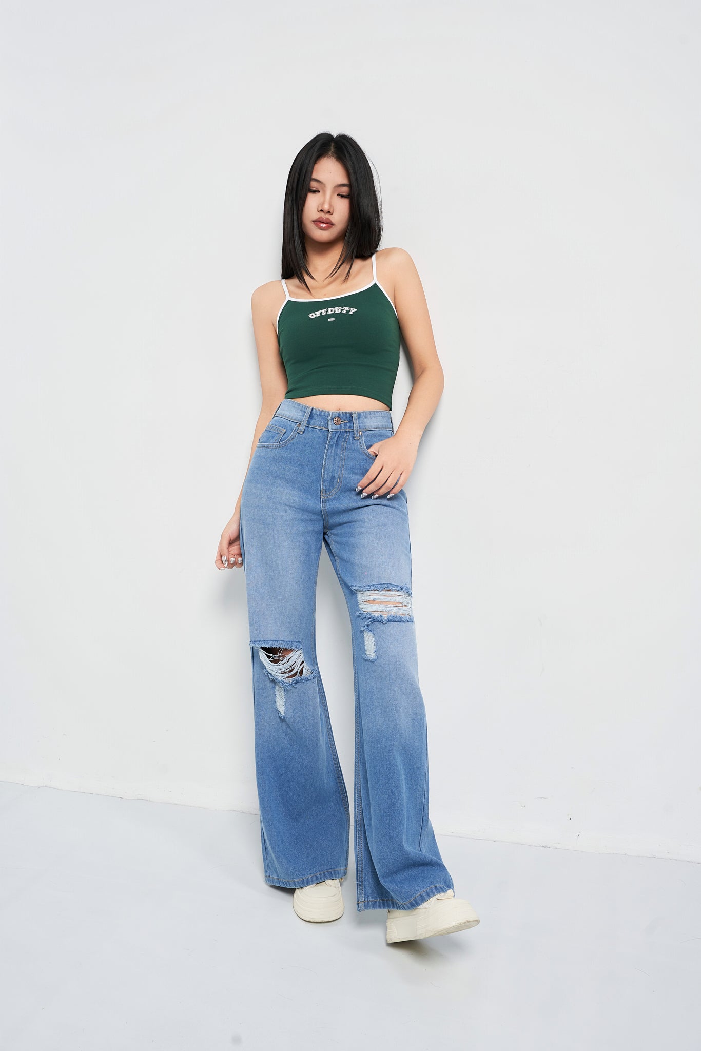 Dream Fit Wide Baggy Jeans