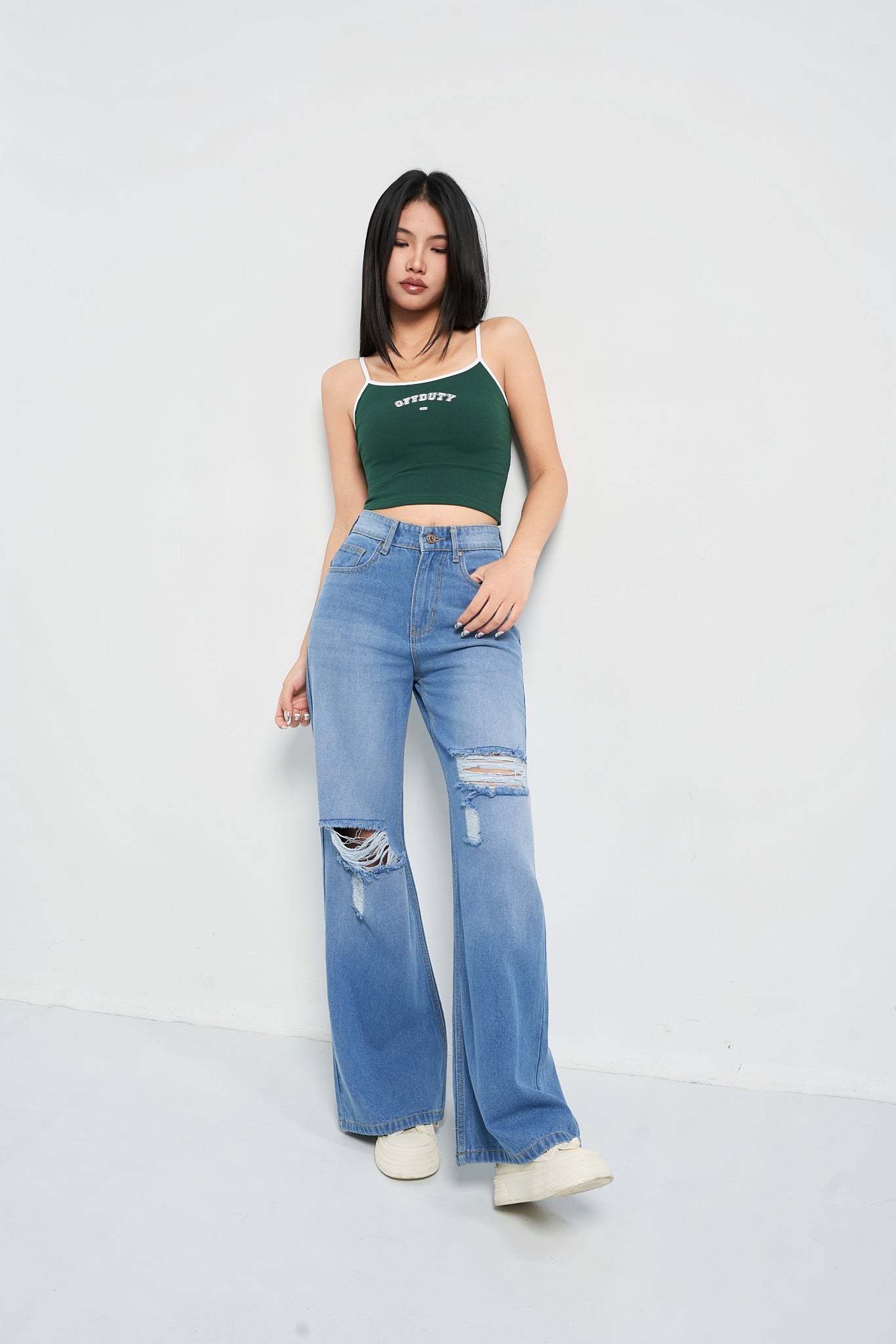 Dream Fit Wide Baggy Jeans