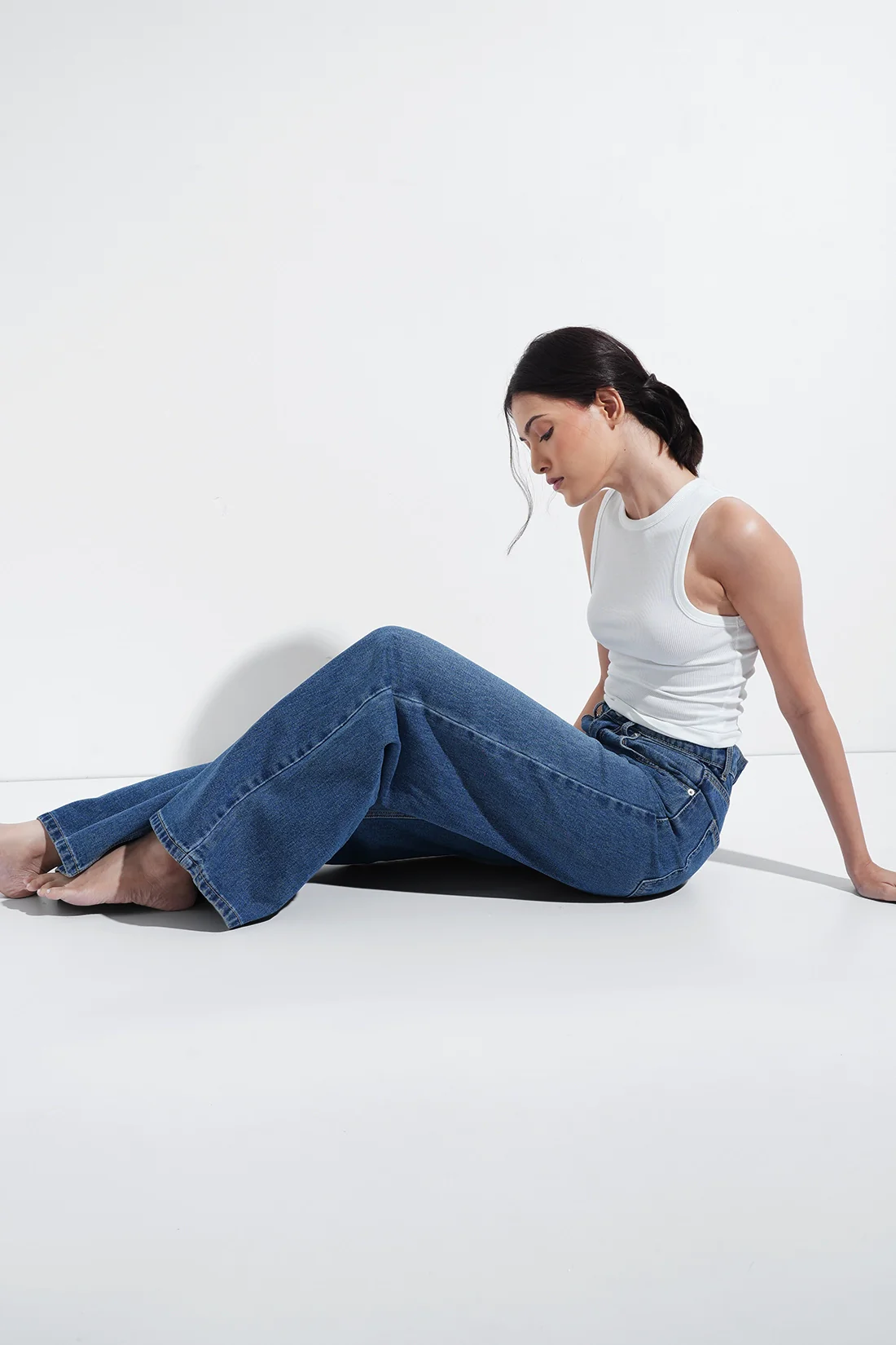 Tailored Straight Leg Jeans