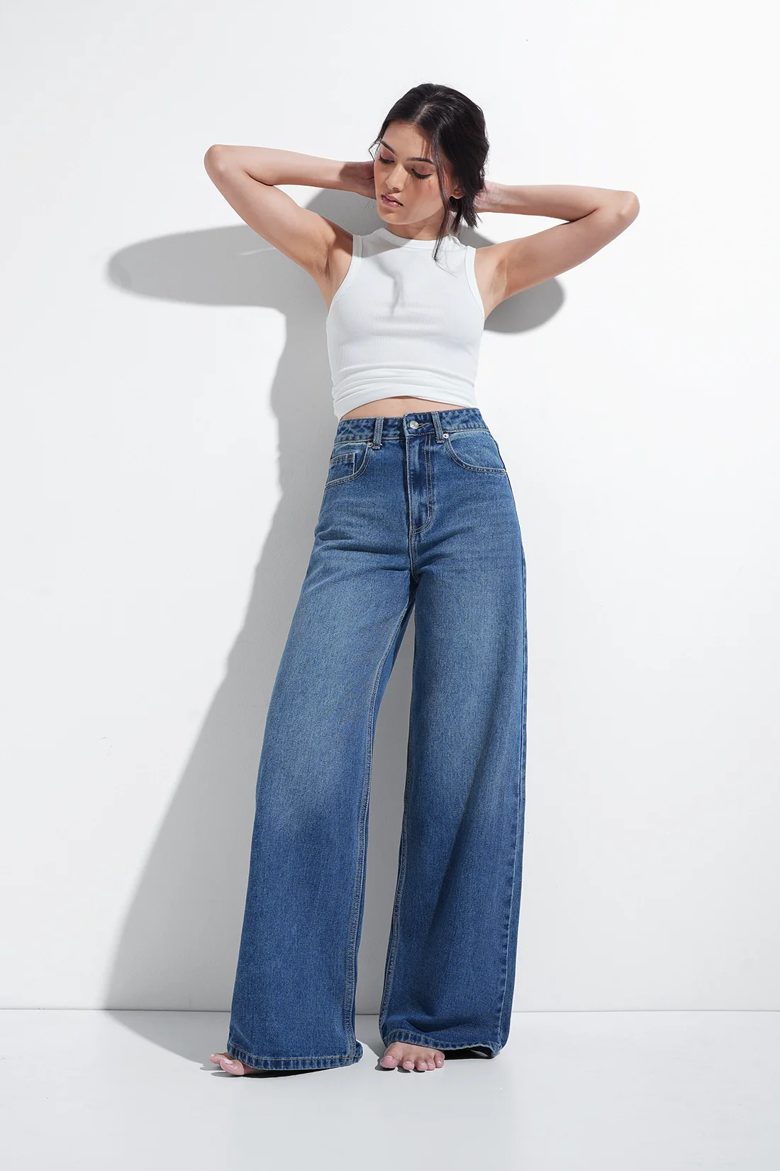 Tailored Straight Leg Jeans