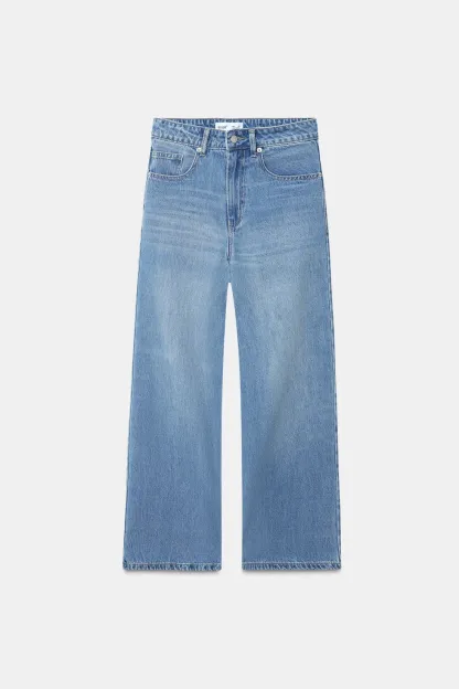 Y2K Cropped Wide Leg Jeans