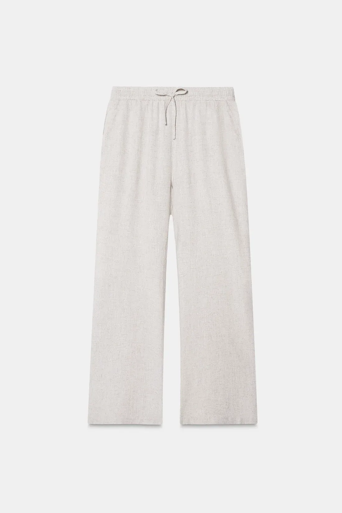 Beige Linen Lounge Pants