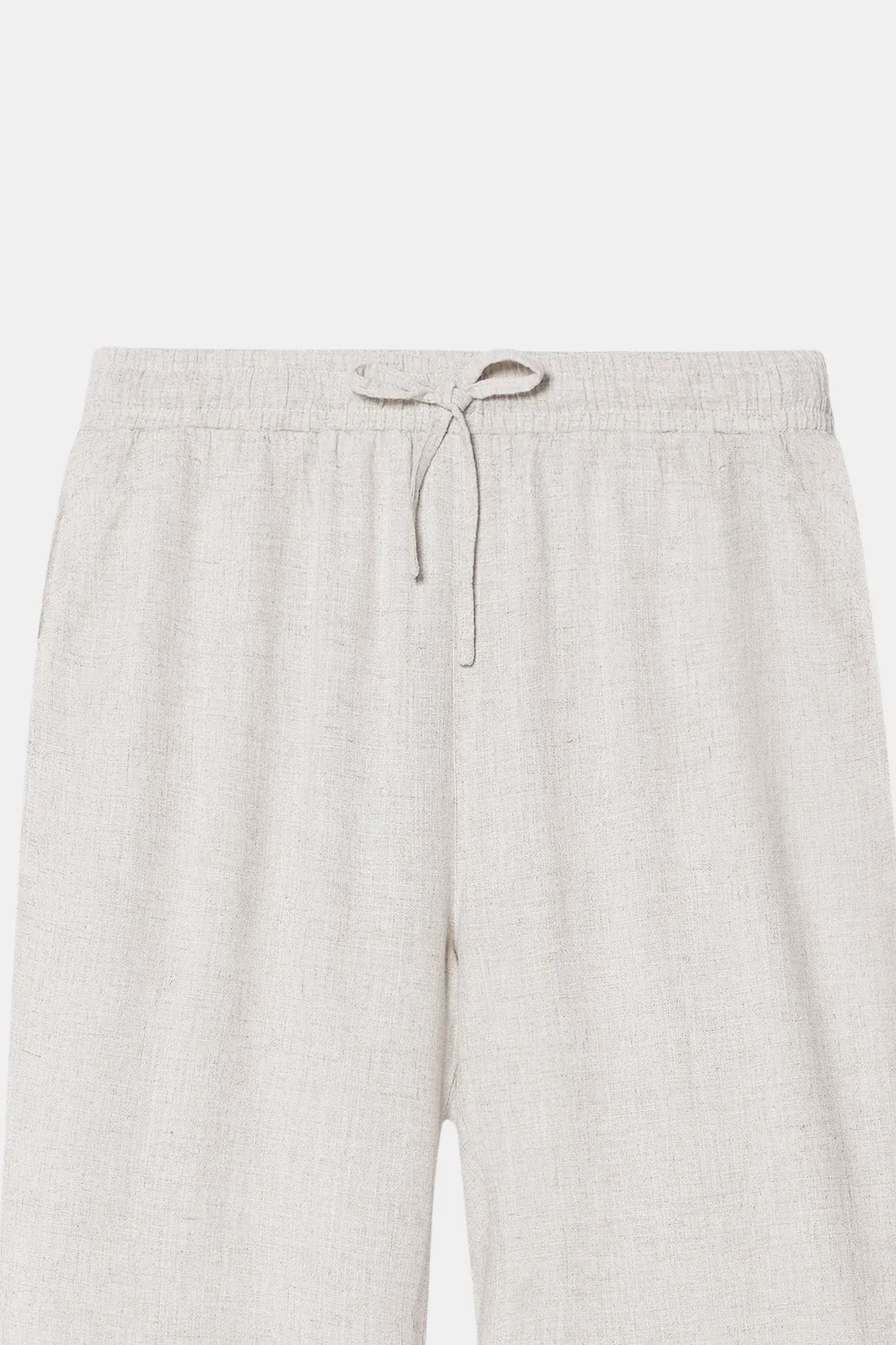 Beige Linen Lounge Pants