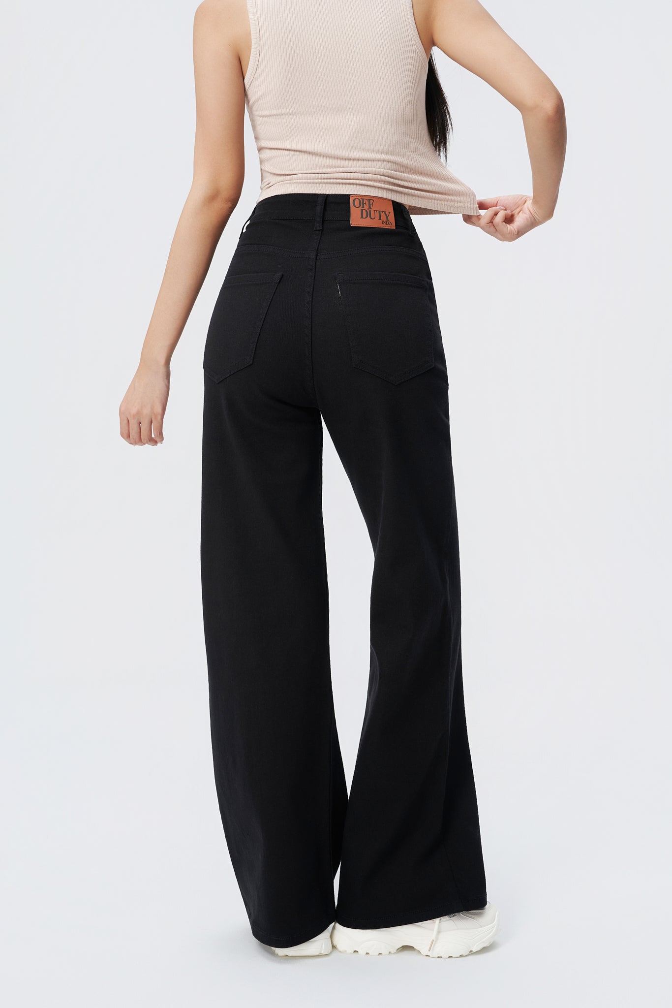Classic Black Wide Leg Jeans