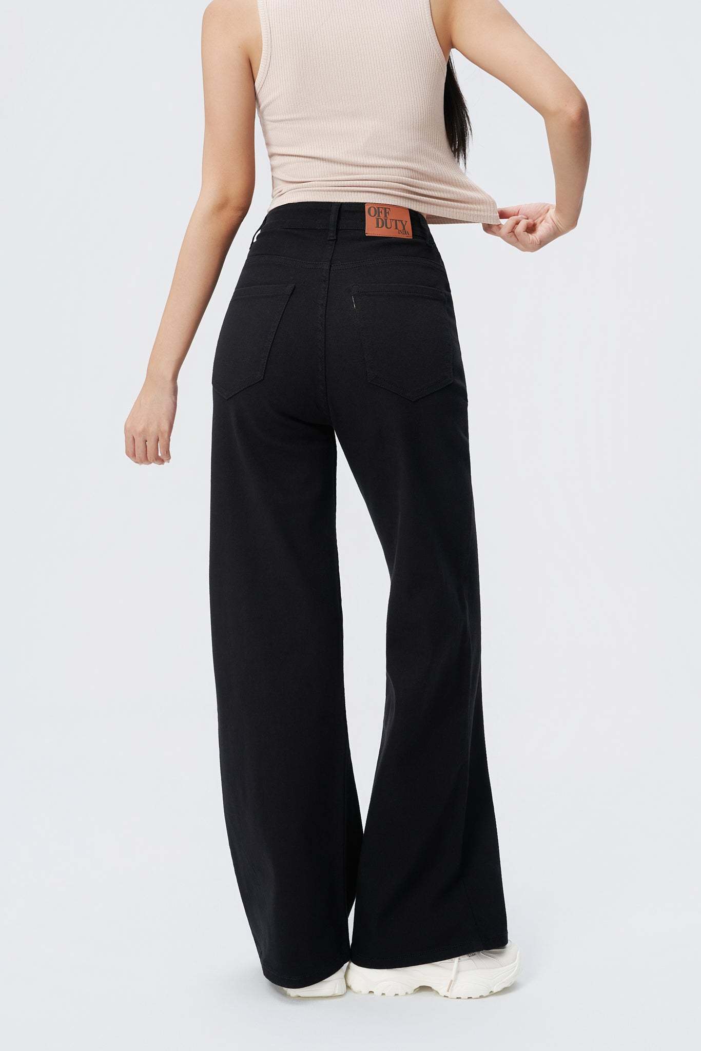 Classic Black Wide Leg Jeans