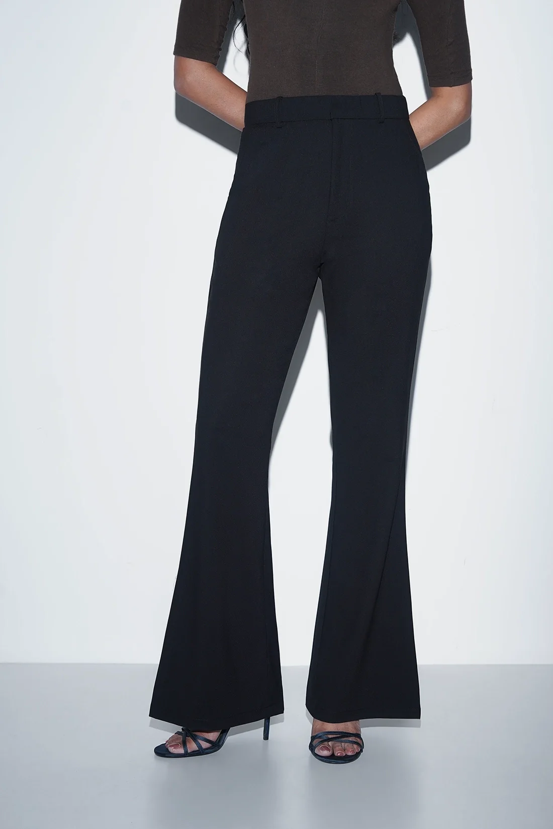 Refined Black High-Waist Trousers
