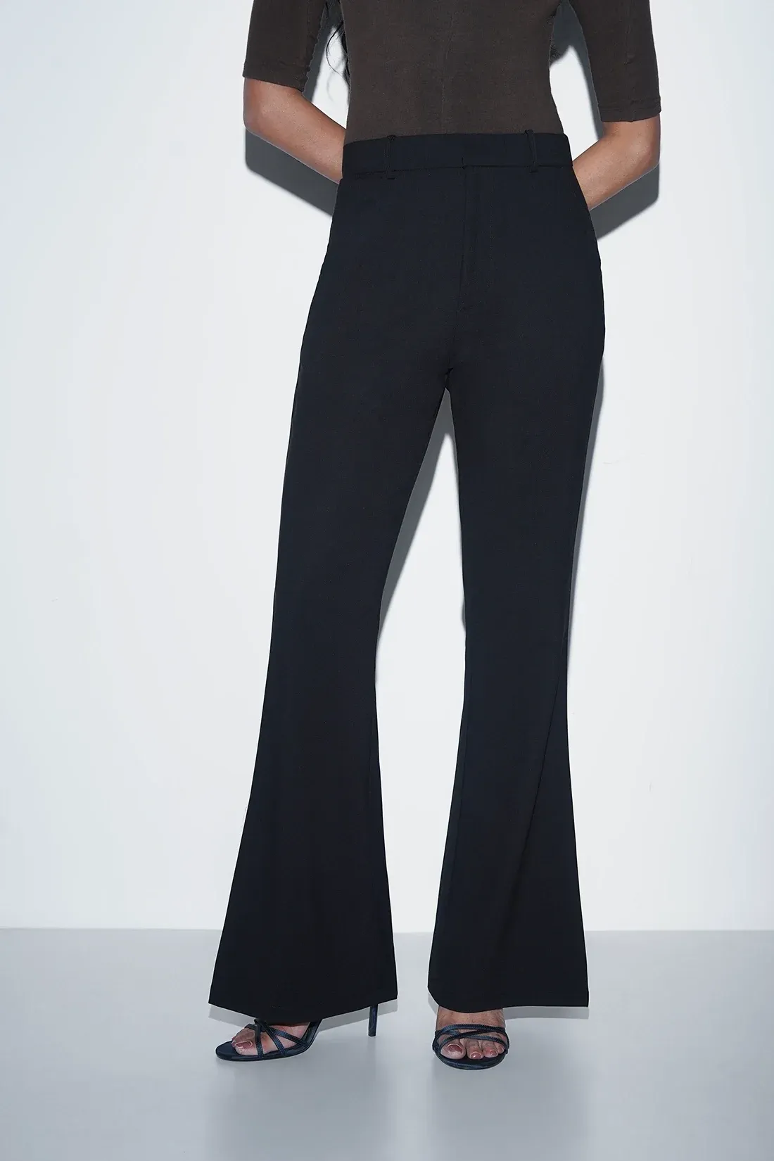 Refined Black High-Waist Trousers