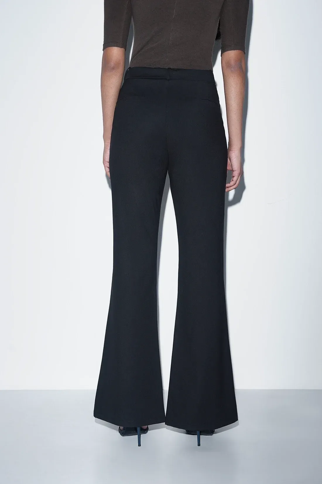 Refined Black High-Waist Trousers