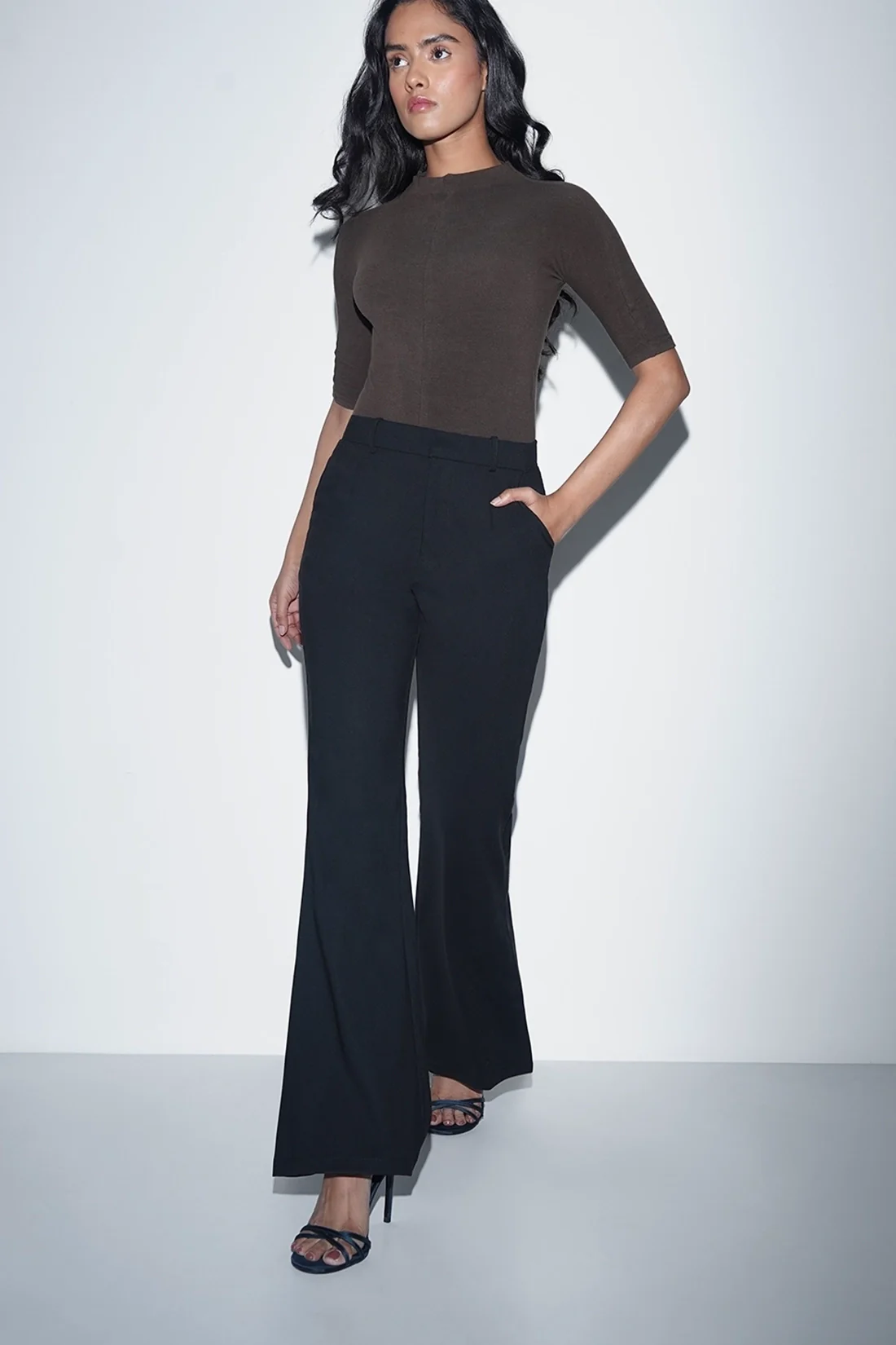 Refined Black High-Waist Trousers