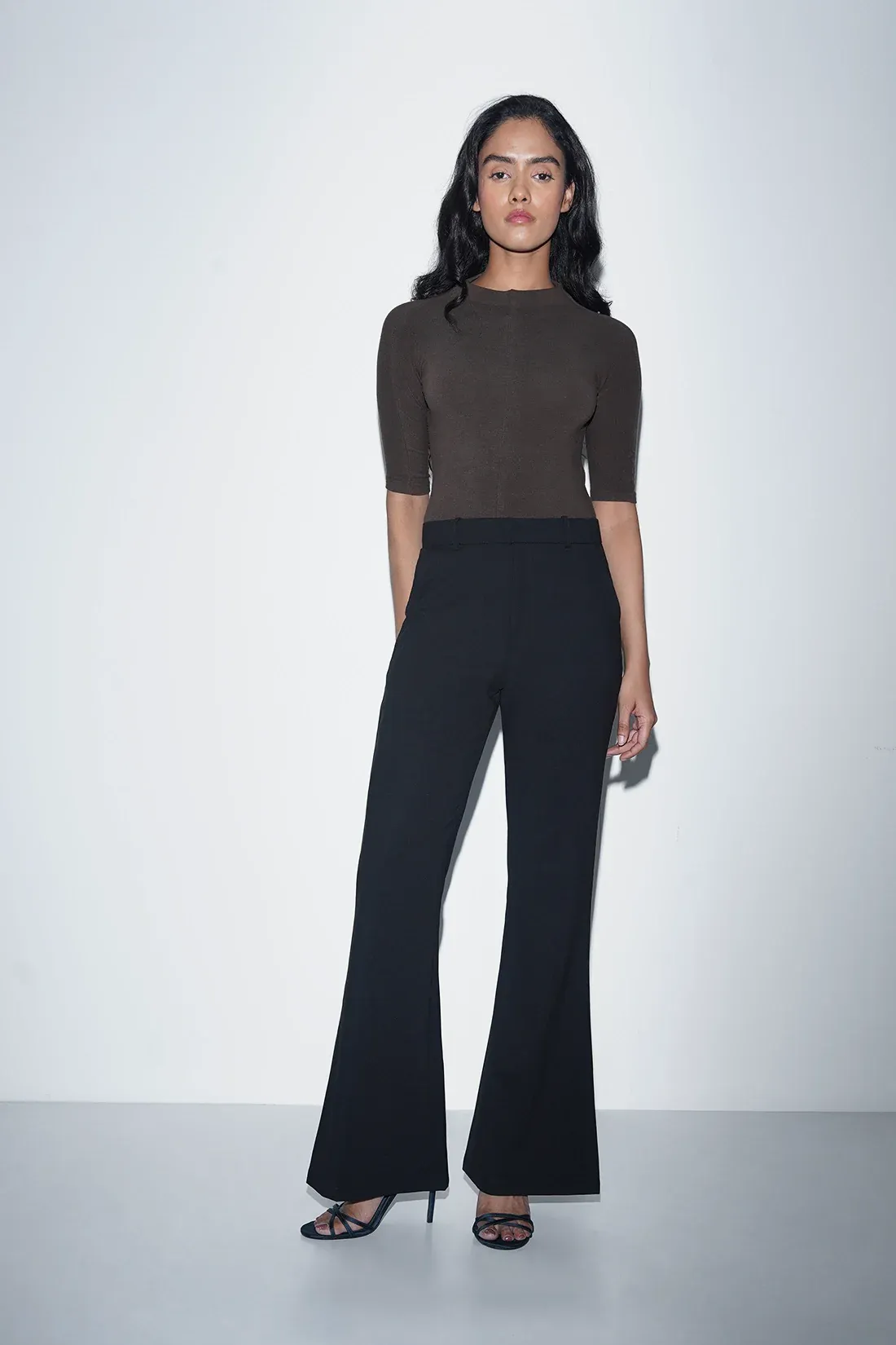 Refined Black High-Waist Trousers