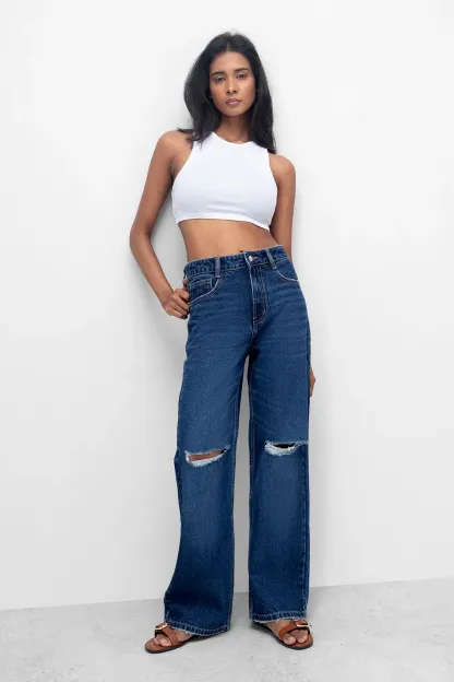 Classic Dark Wash Straight Fit Jeans