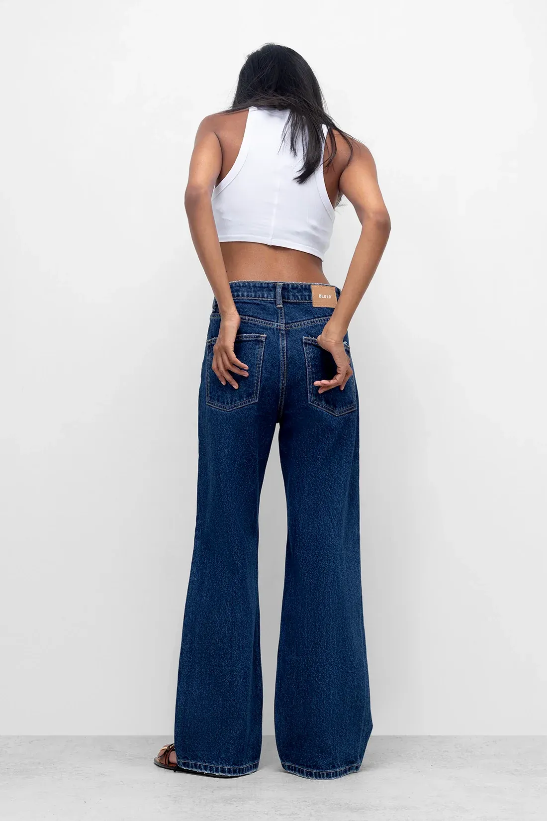 Classic Dark Wash Straight Fit Jeans