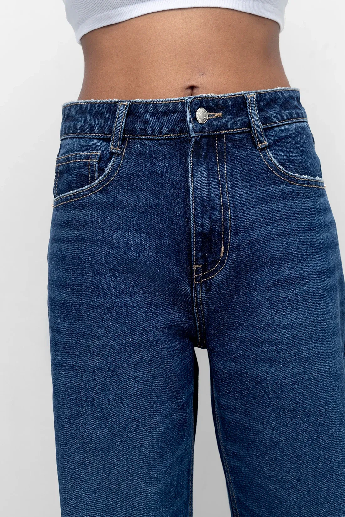 Classic Dark Wash Straight Fit Jeans