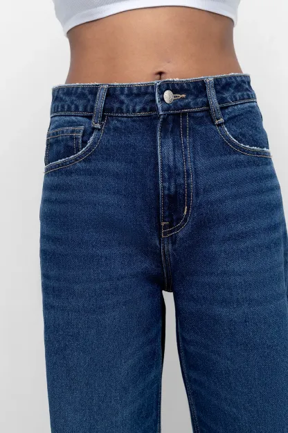 Classic Dark Wash Straight Fit Jeans