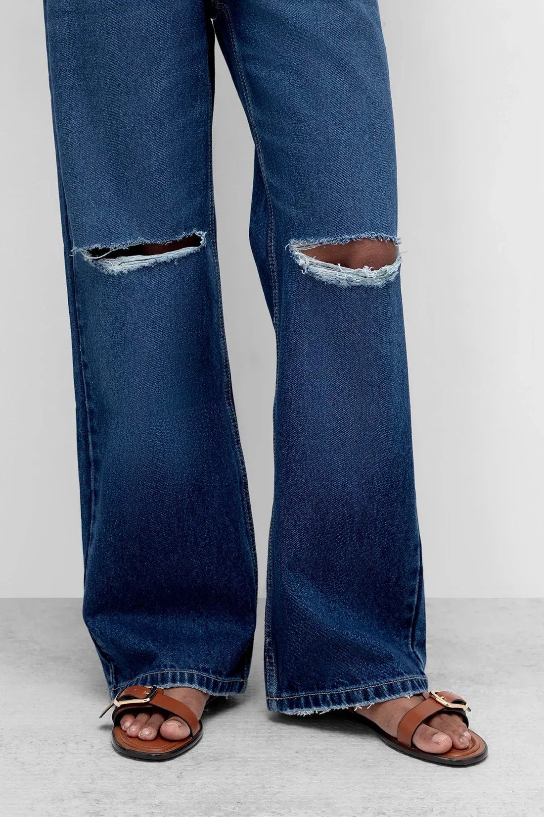 Classic Dark Wash Straight Fit Jeans