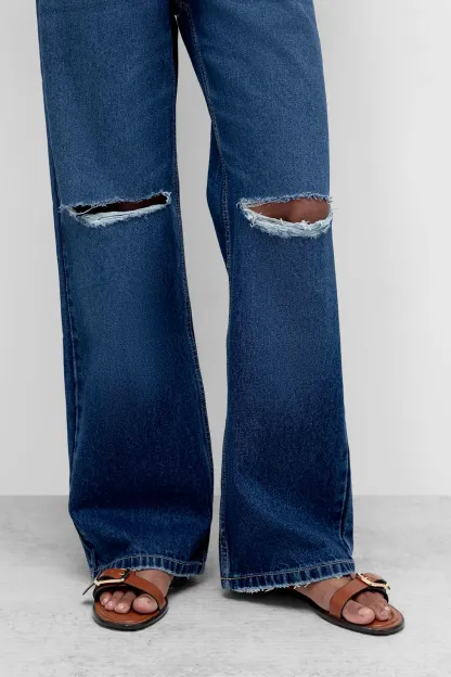 Classic Dark Wash Straight Fit Jeans
