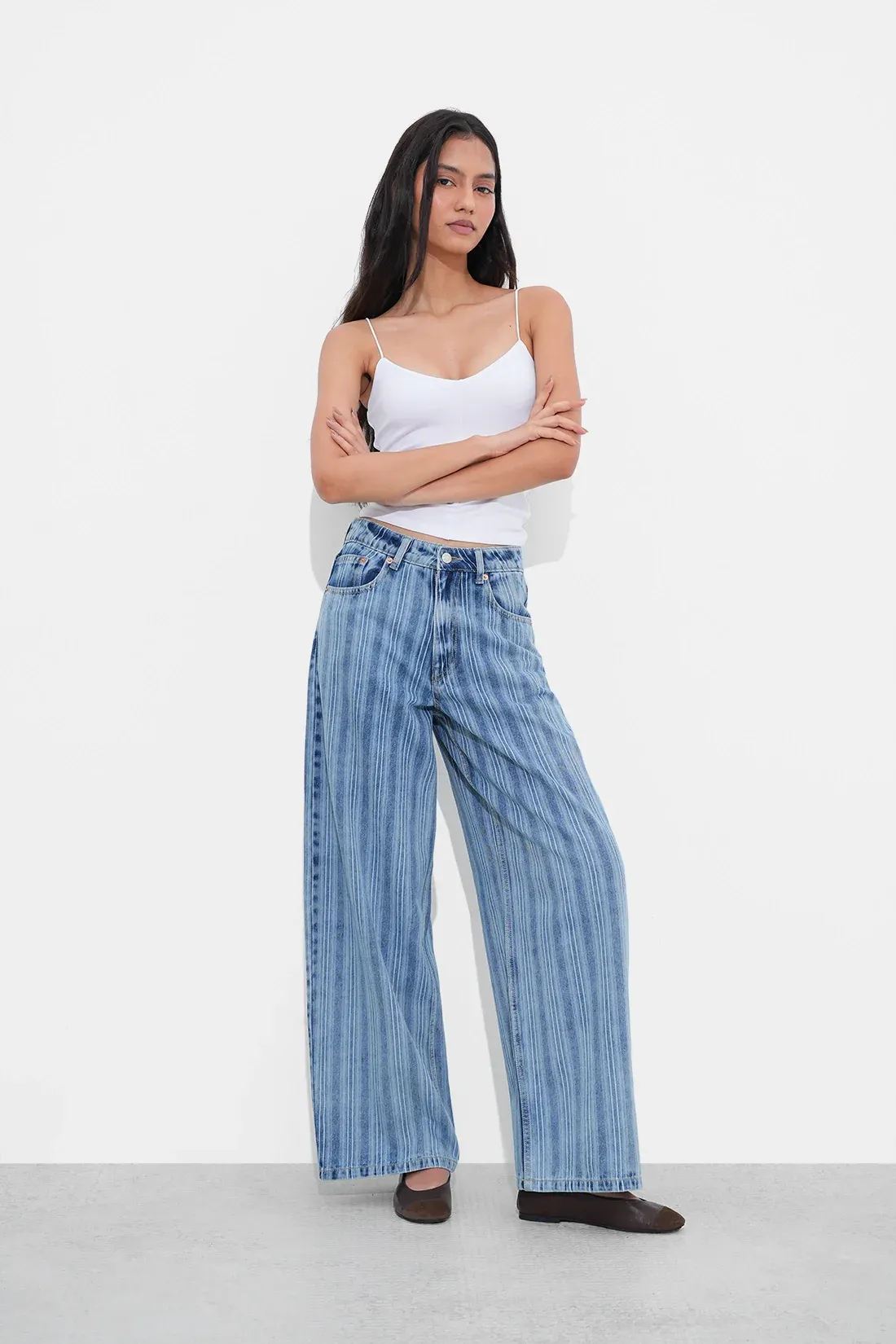Relaxed Fit Denim Joggers