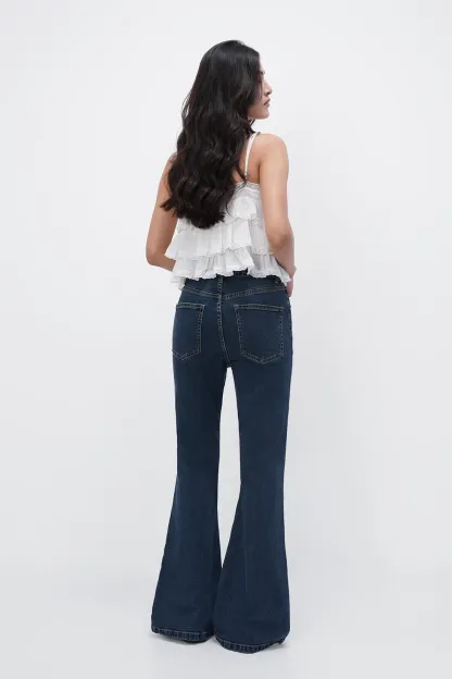 Azure Blue Flare Jeans