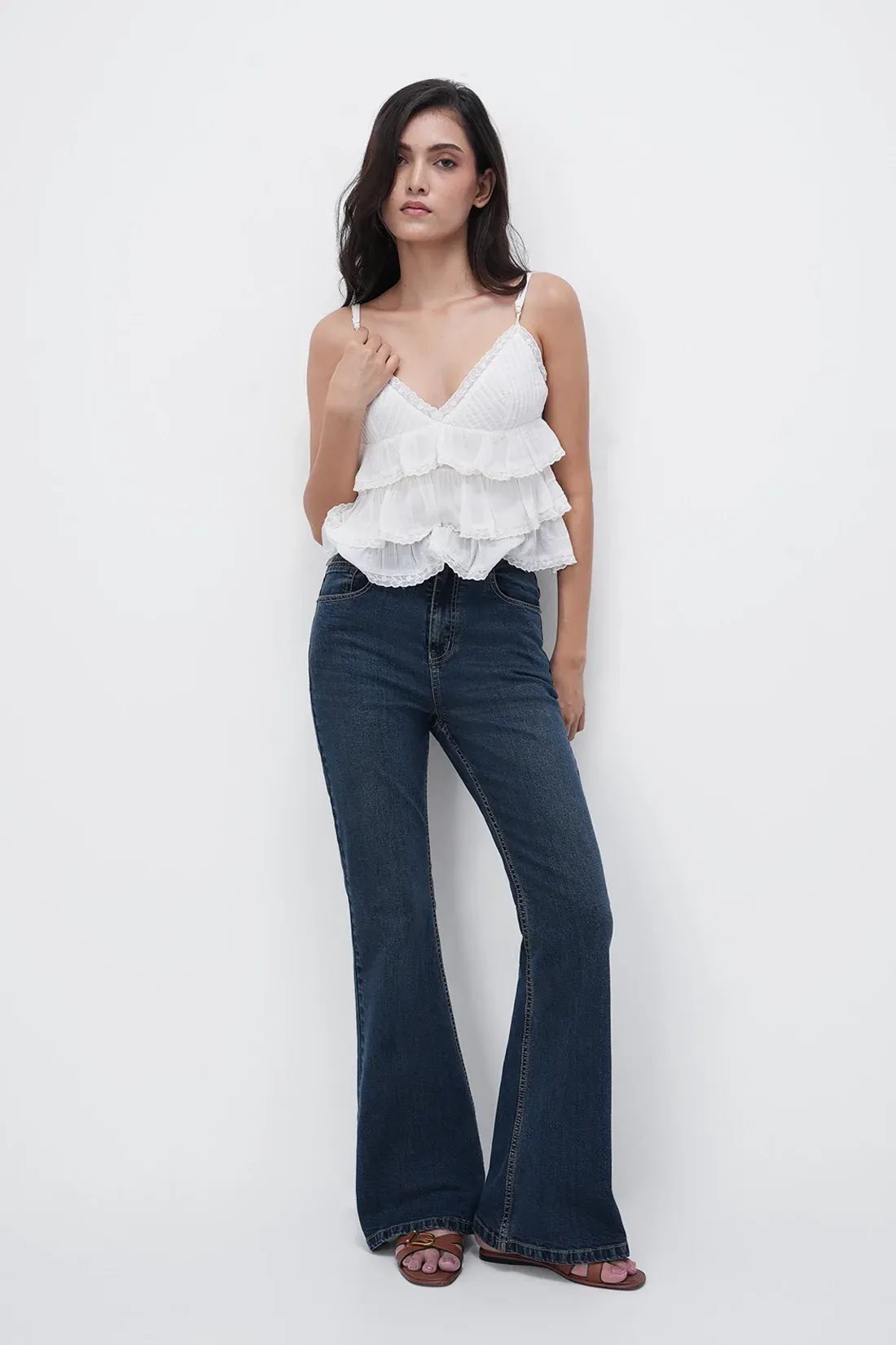 Azure Blue Flare Jeans