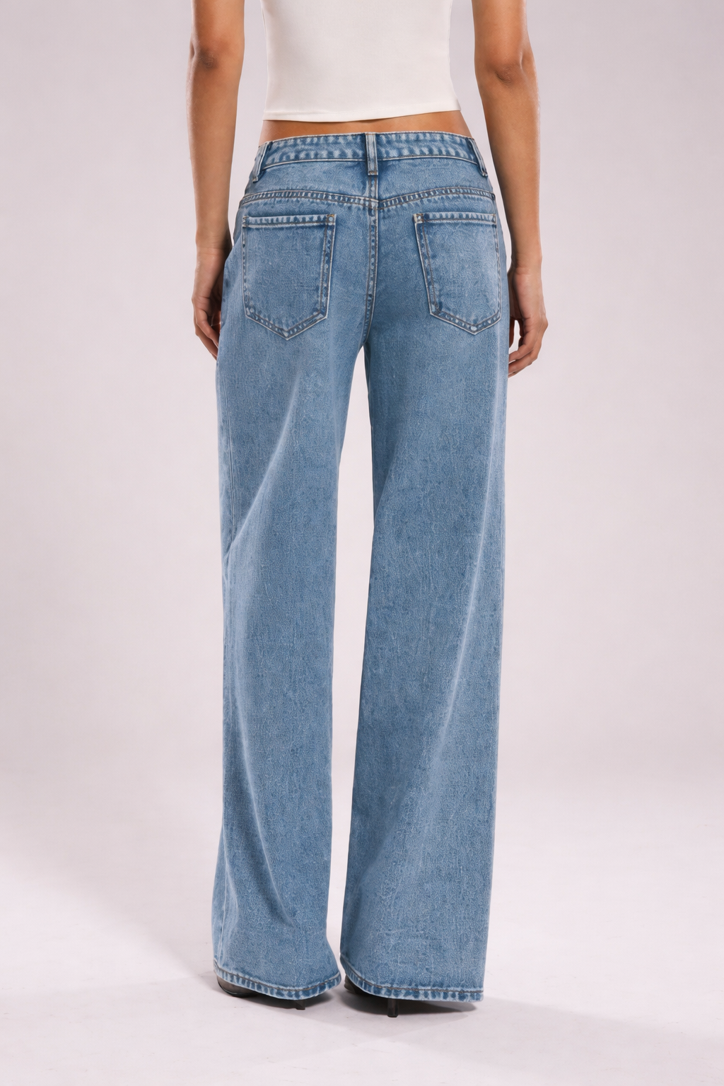 Retro Revival Wide Leg Jeans