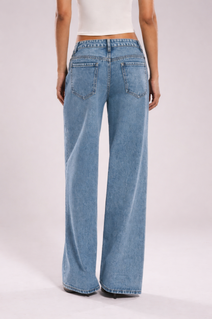 Retro Revival Wide Leg Jeans
