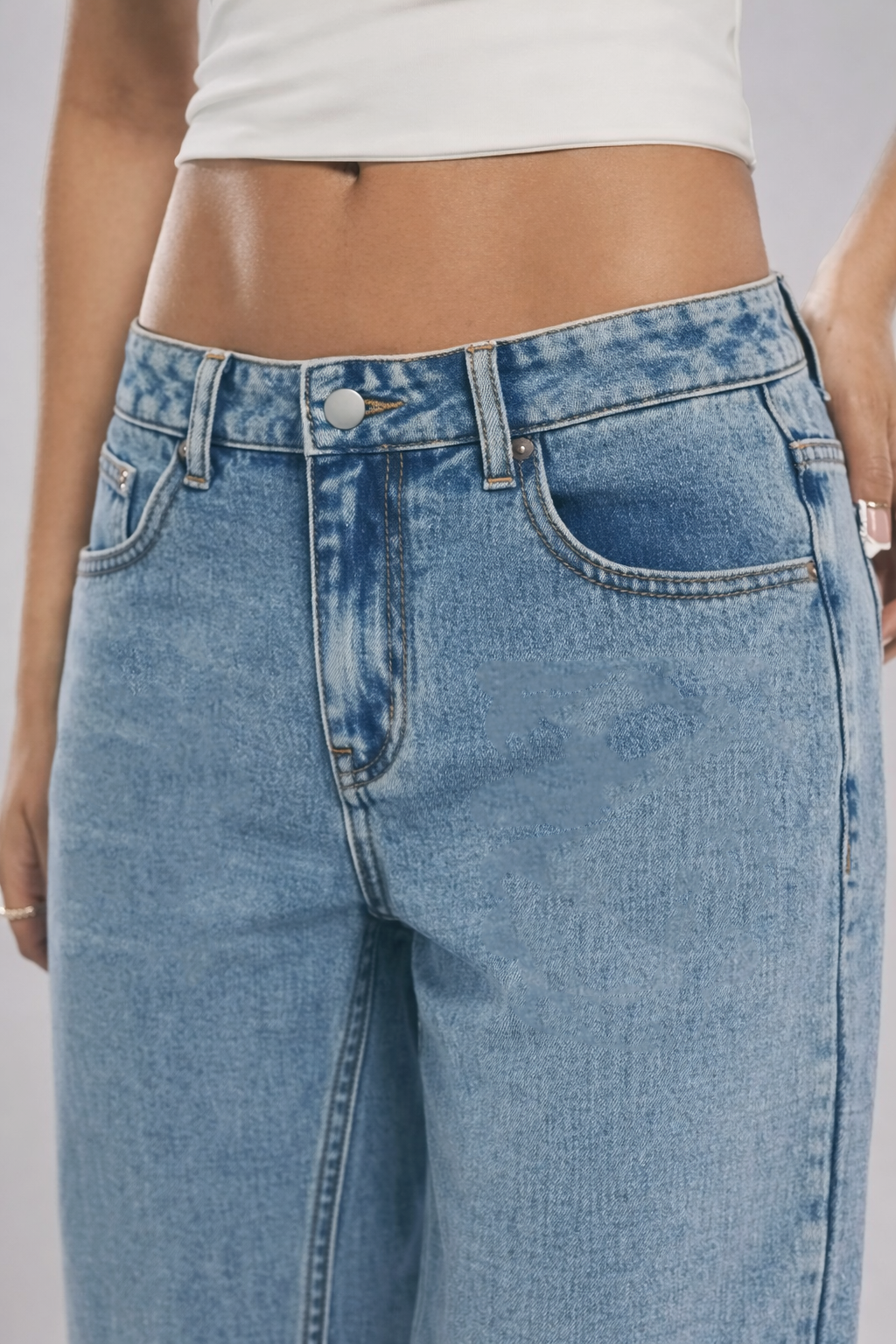 Retro Revival Wide Leg Jeans