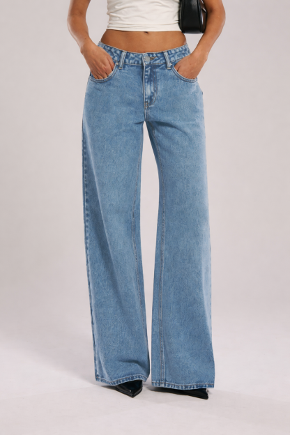 Retro Revival Wide Leg Jeans
